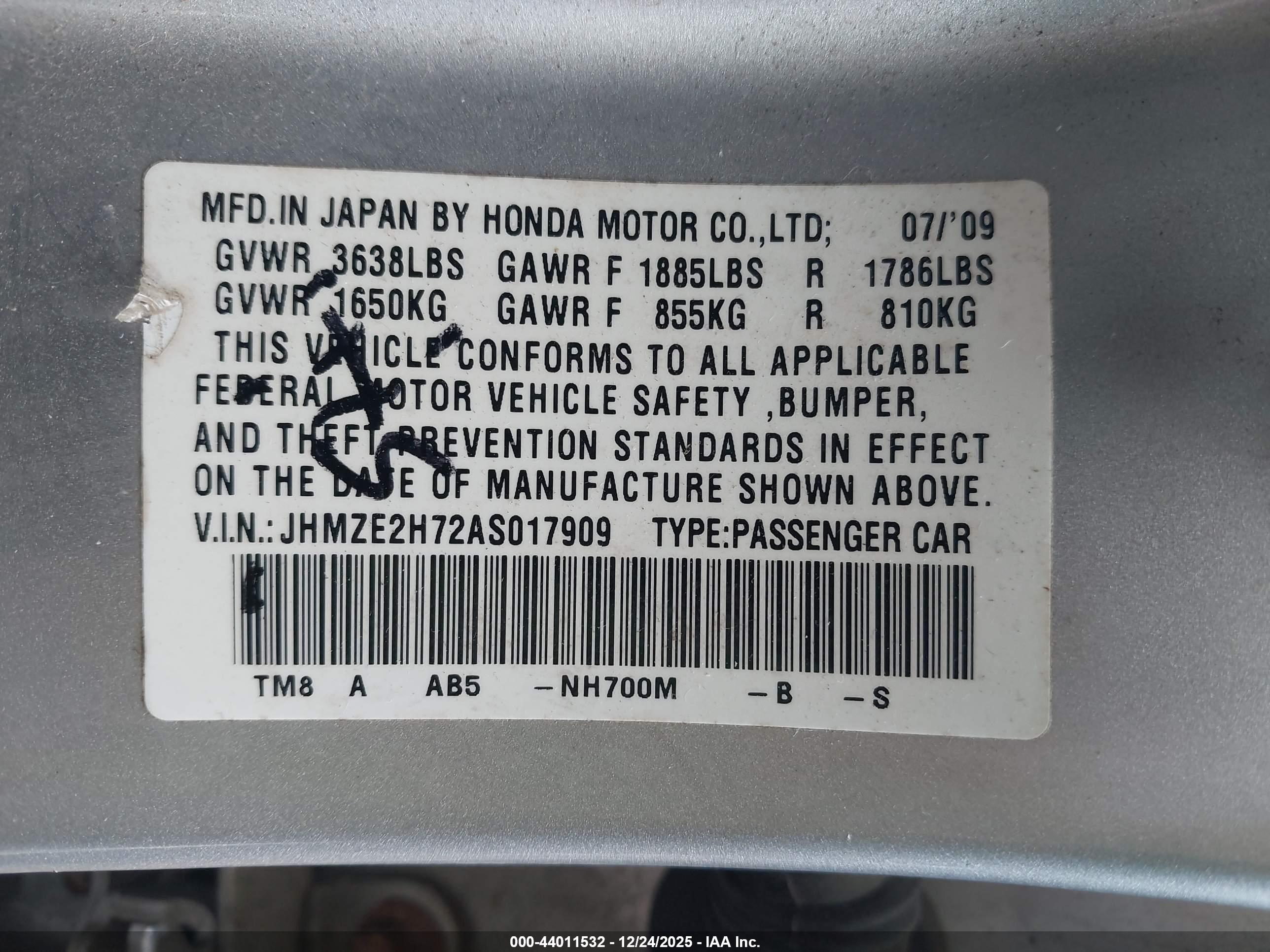 HONDA INSIGHT image 9