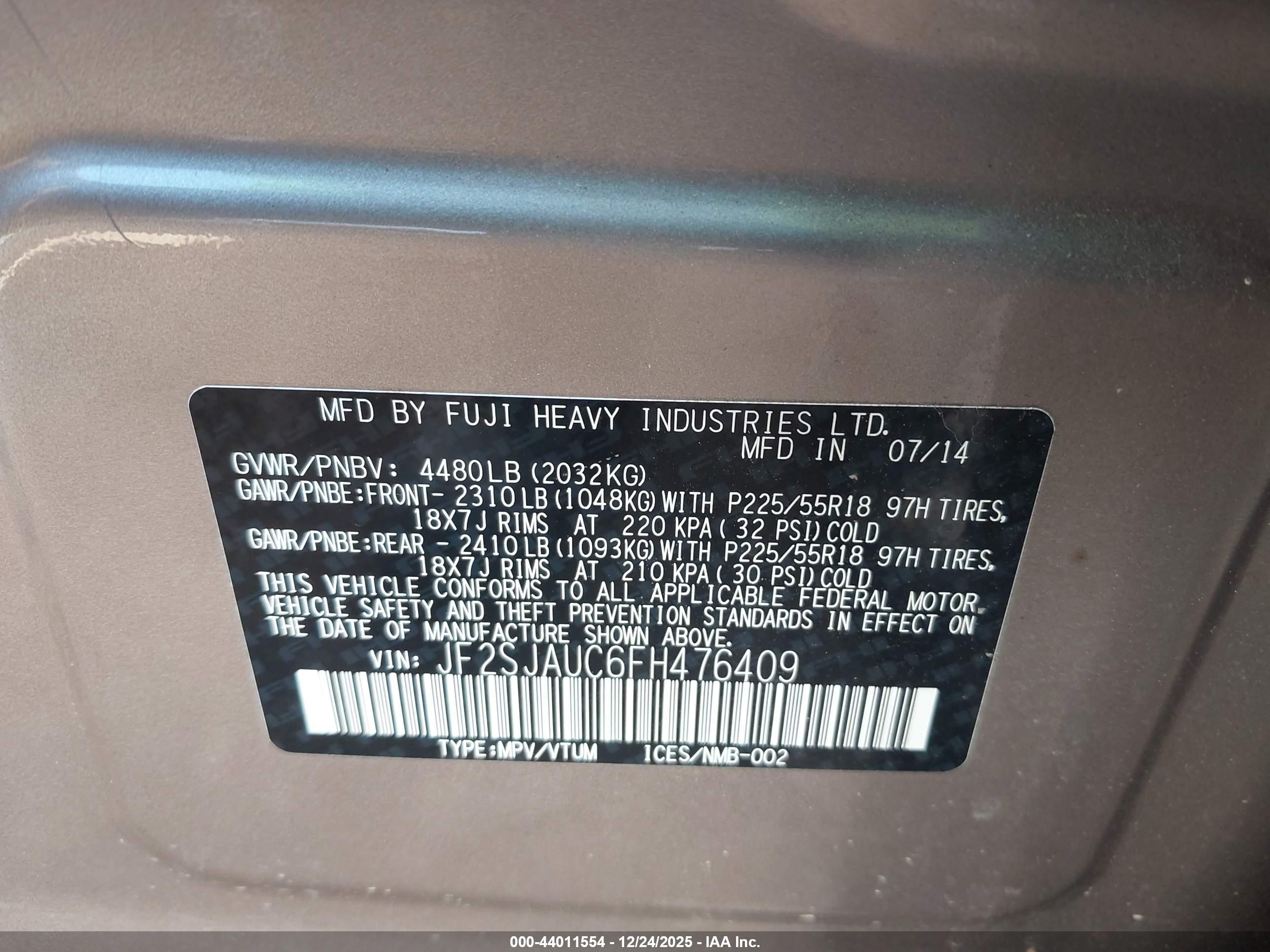 SUBARU FORESTER image 9