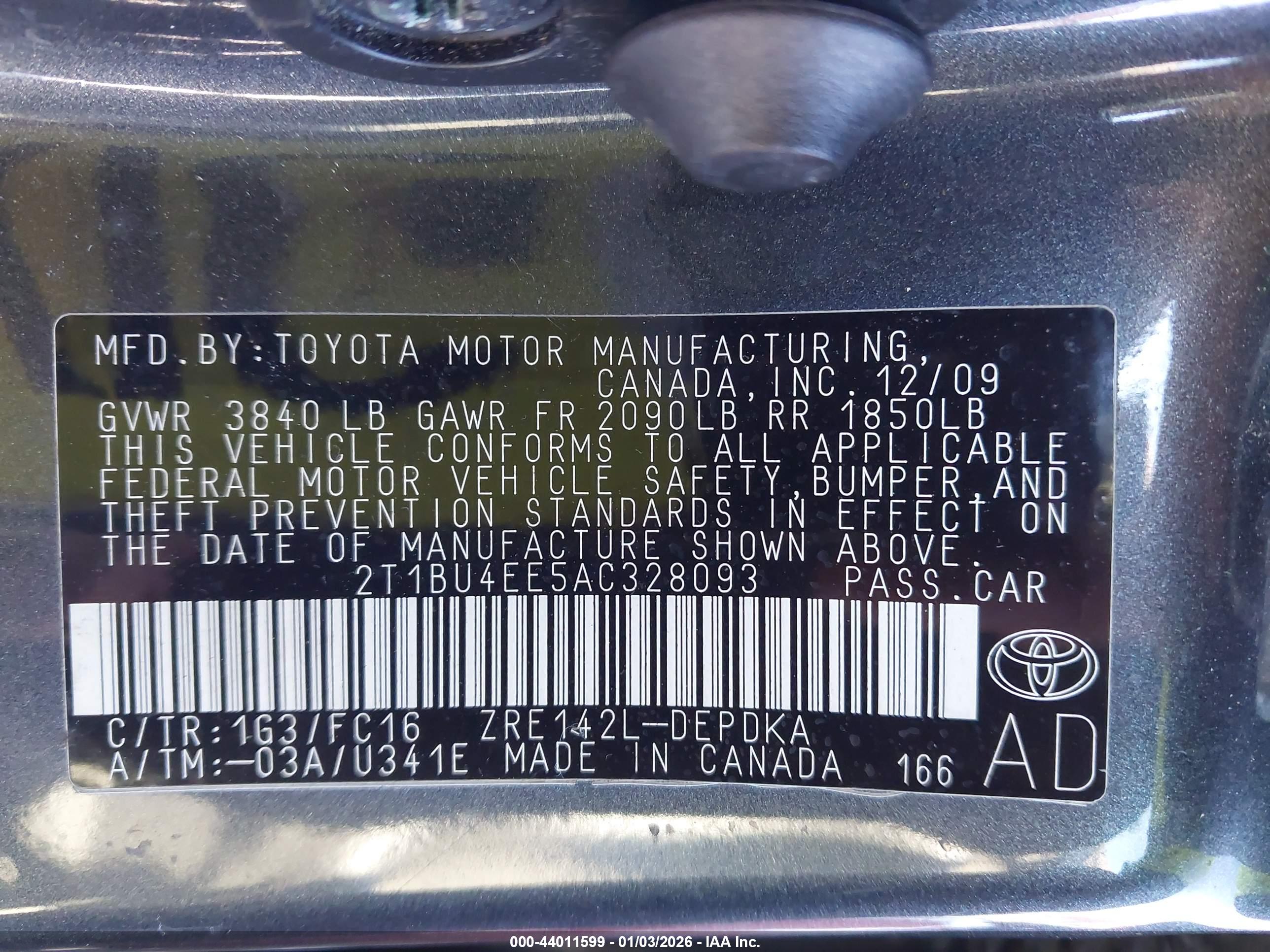 TOYOTA COROLLA image 9