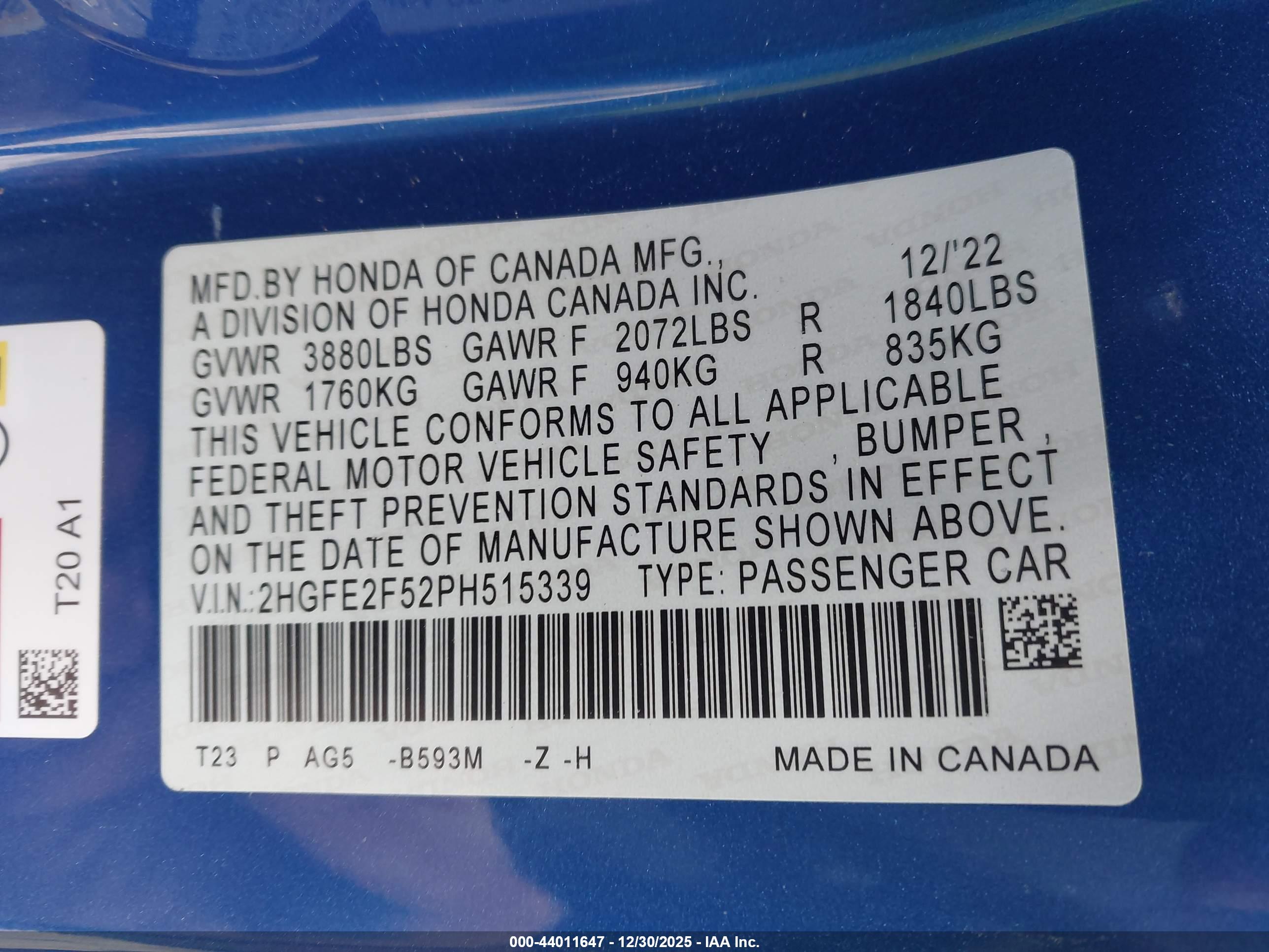HONDA CIVIC image 9