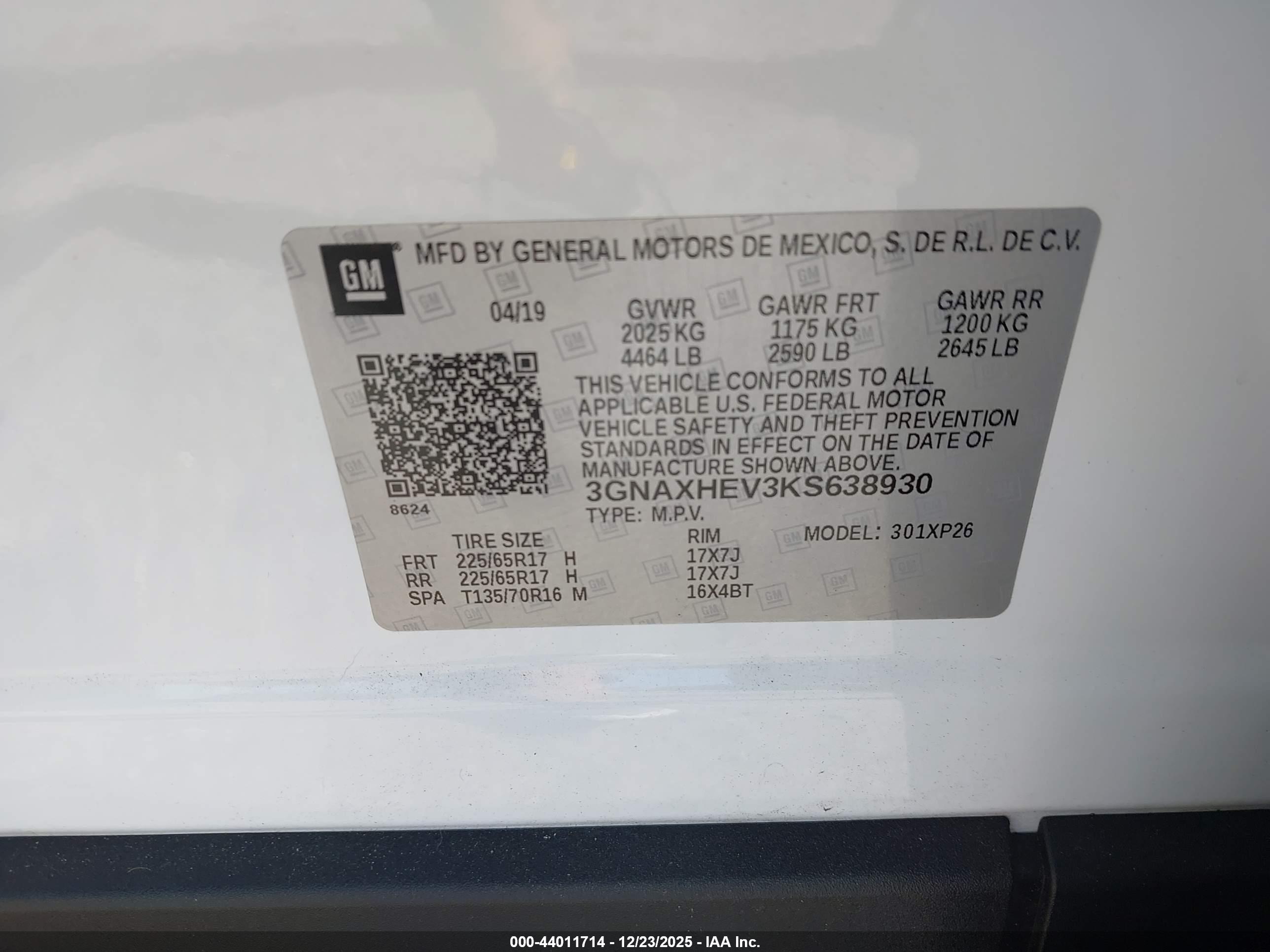 CHEVROLET EQUINOX image 9