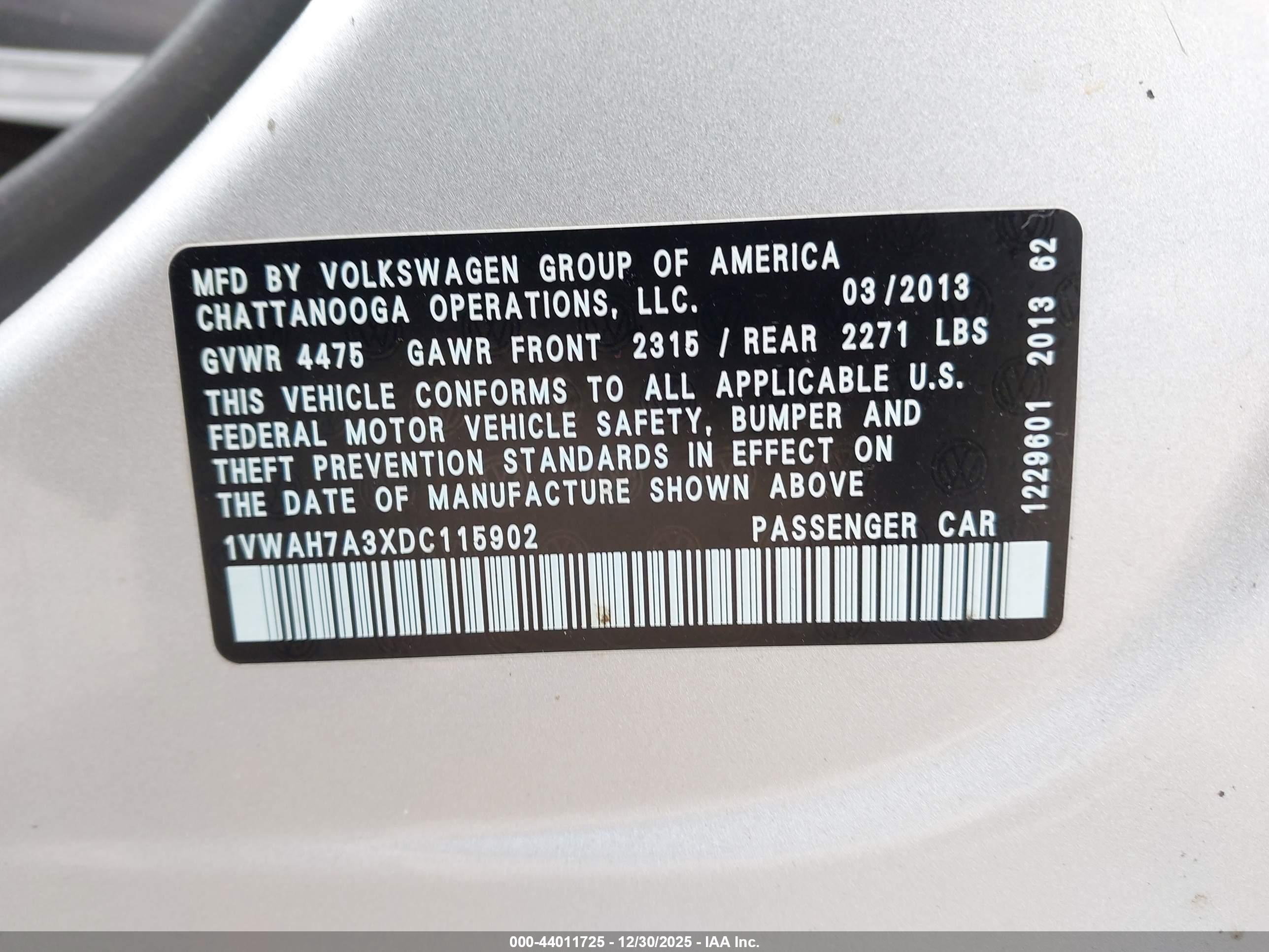 VOLKSWAGEN PASSAT image 9