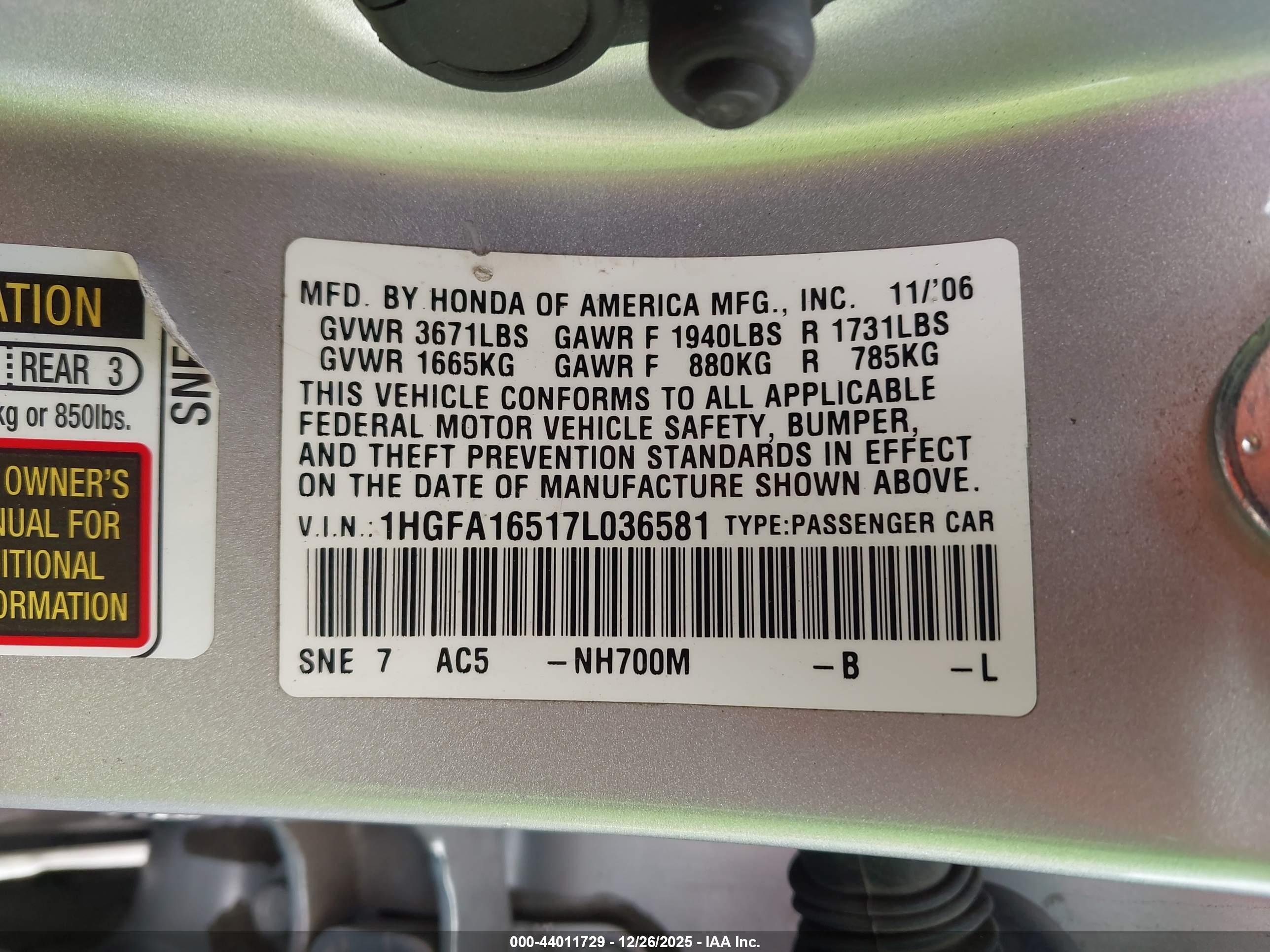 HONDA CIVIC image 9