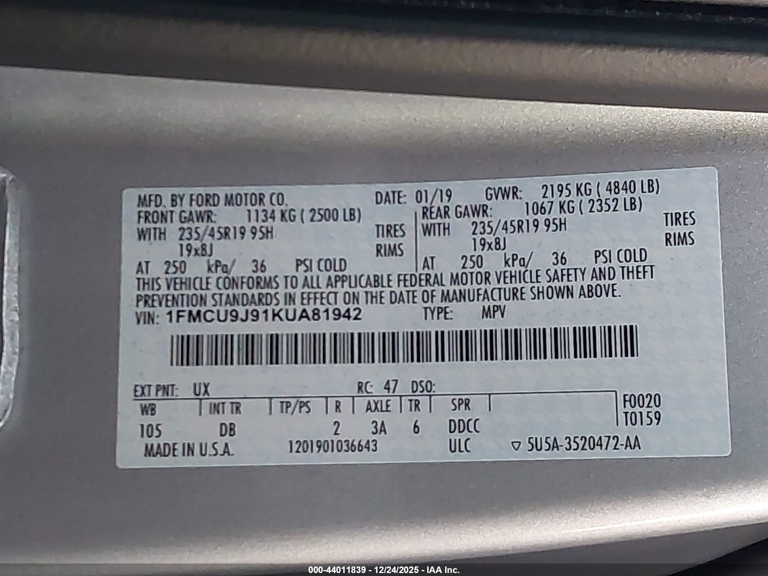 FORD ESCAPE image 9