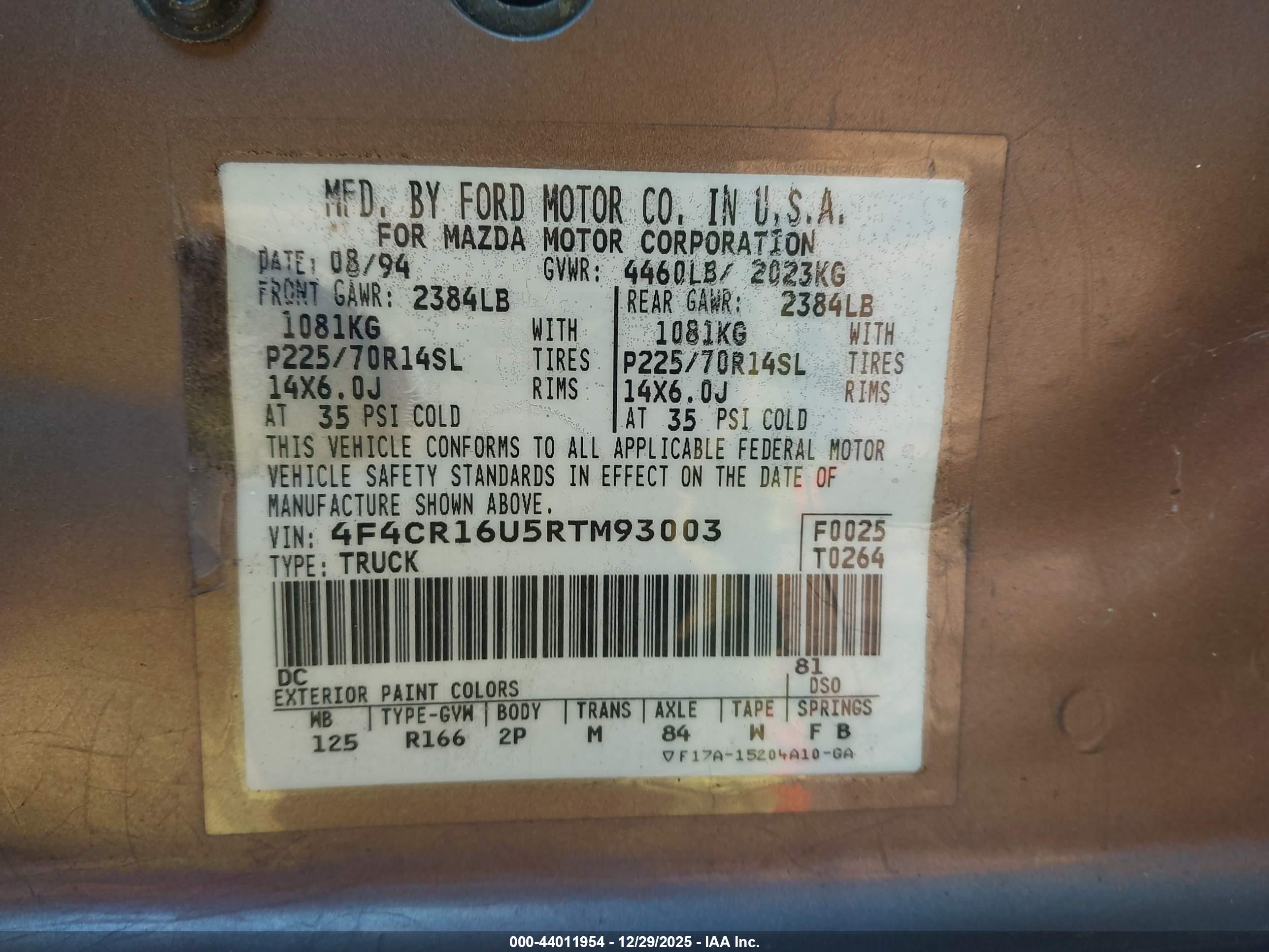 MAZDA B3000 image 9