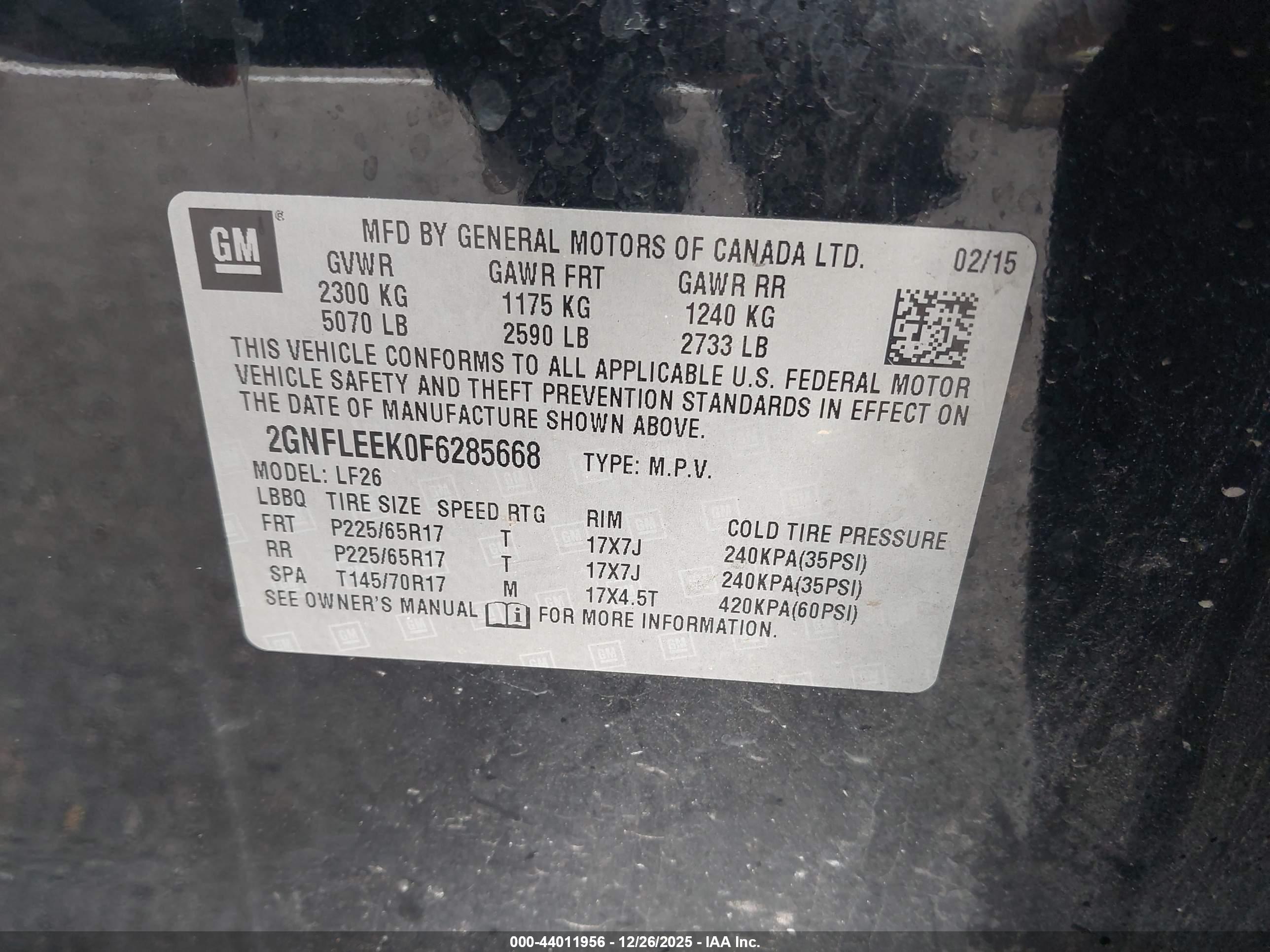 CHEVROLET EQUINOX image 9