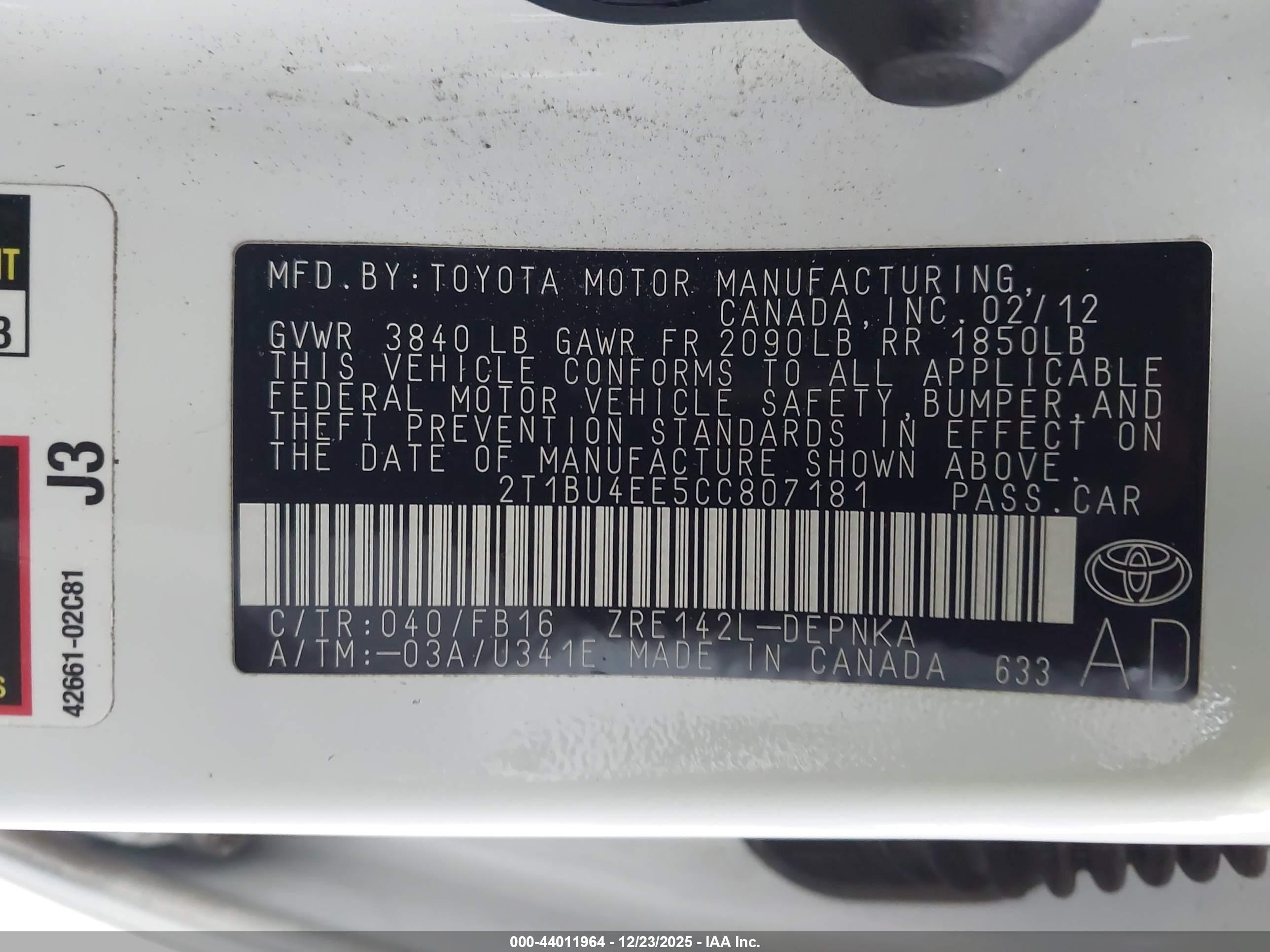 TOYOTA COROLLA image 9
