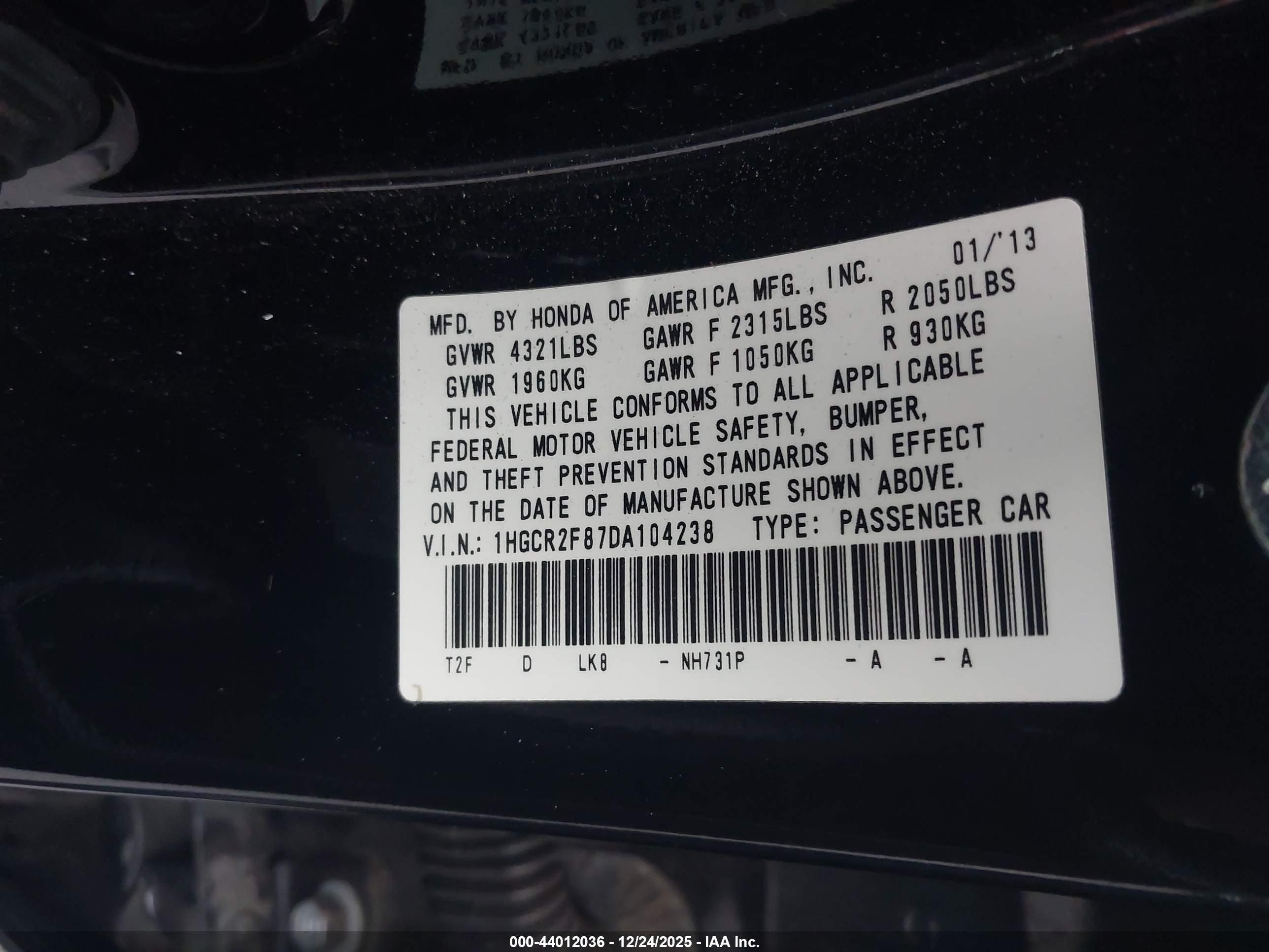 HONDA ACCORD image 9