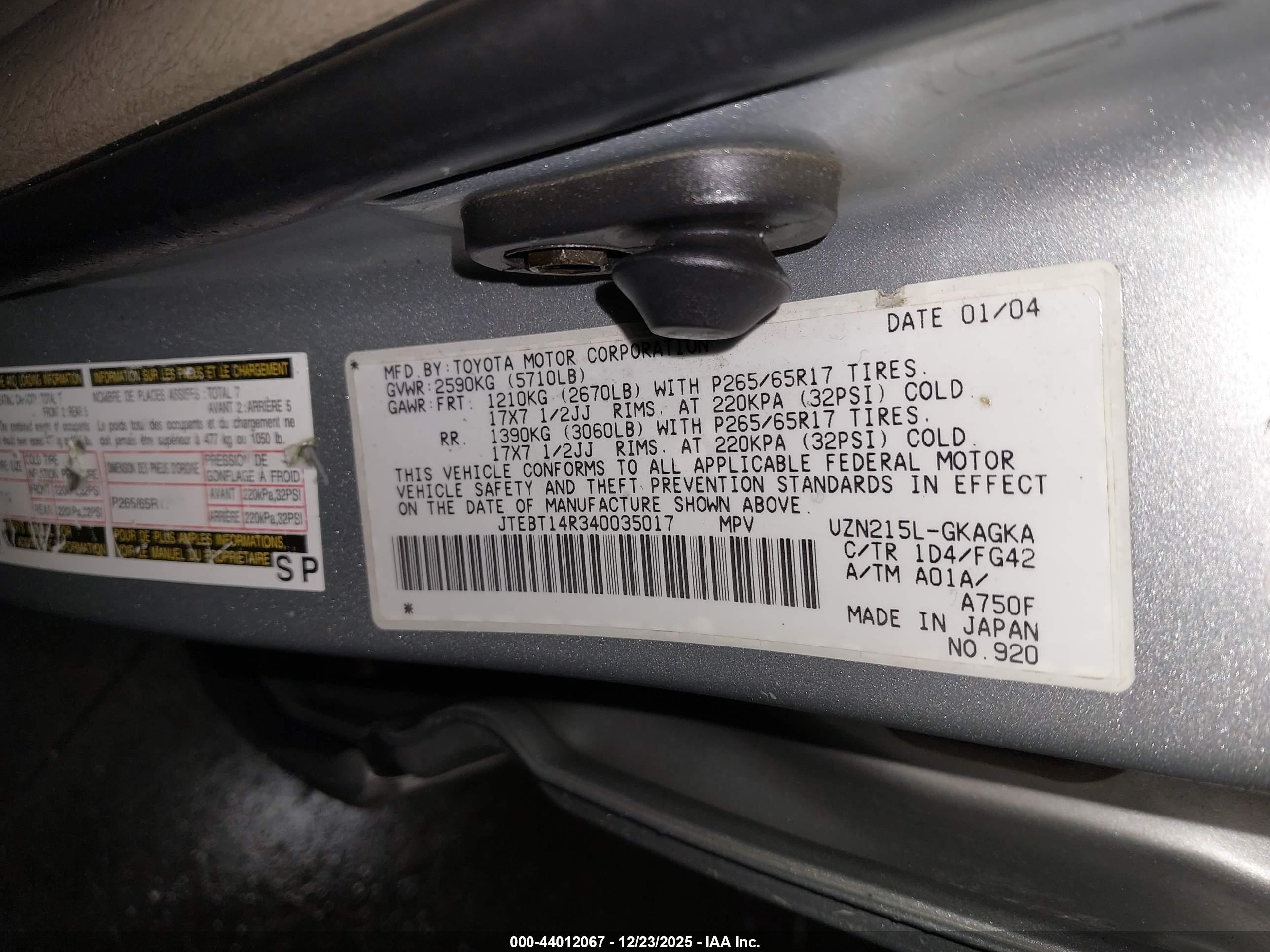 TOYOTA 4RUNNER image 9