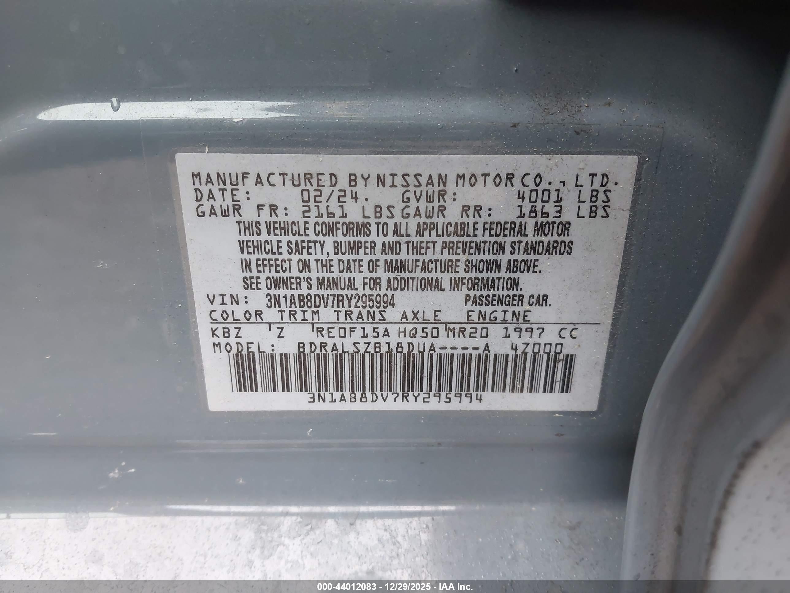 NISSAN SENTRA image 9