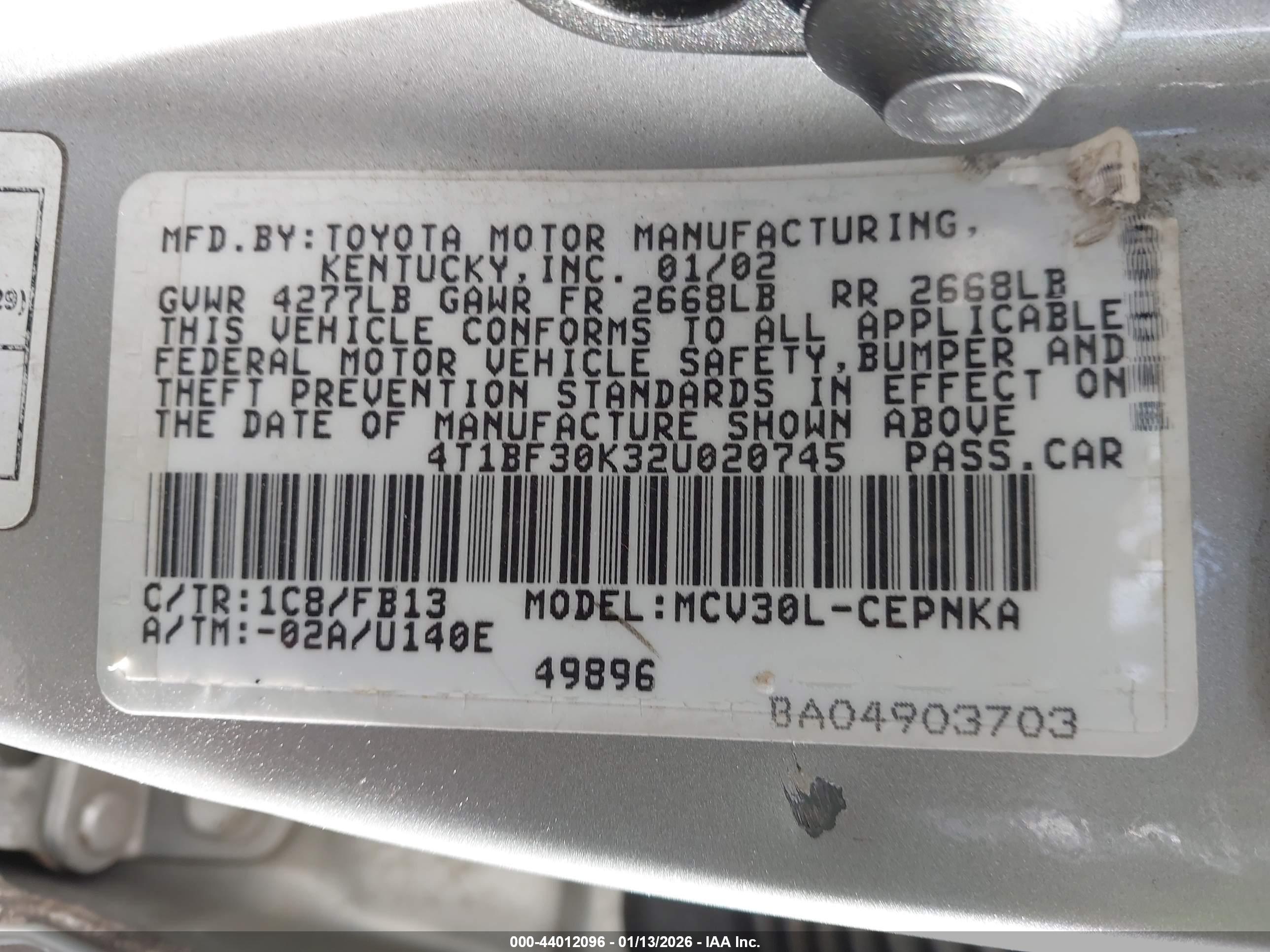 TOYOTA CAMRY image 9
