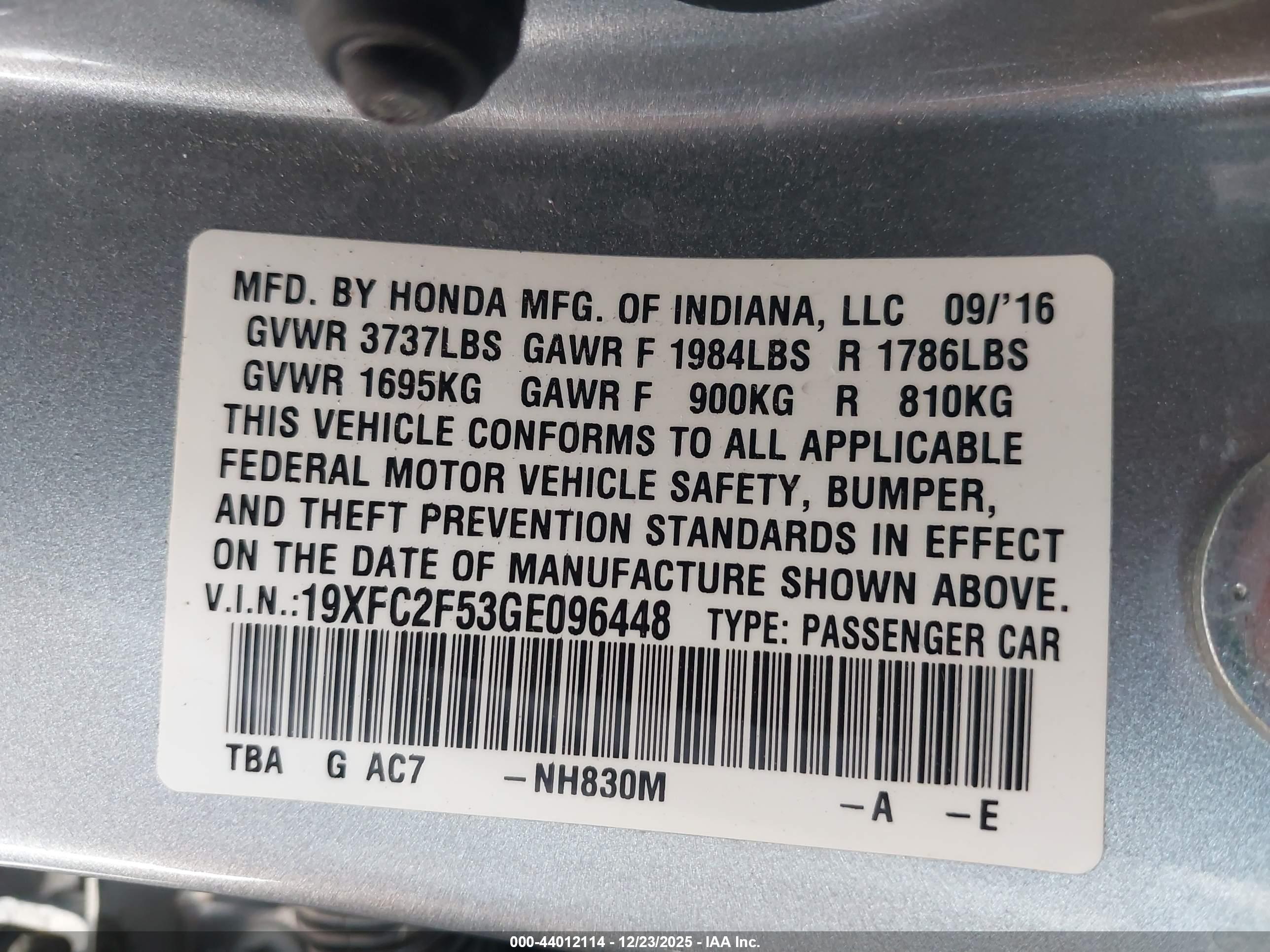 HONDA CIVIC image 9