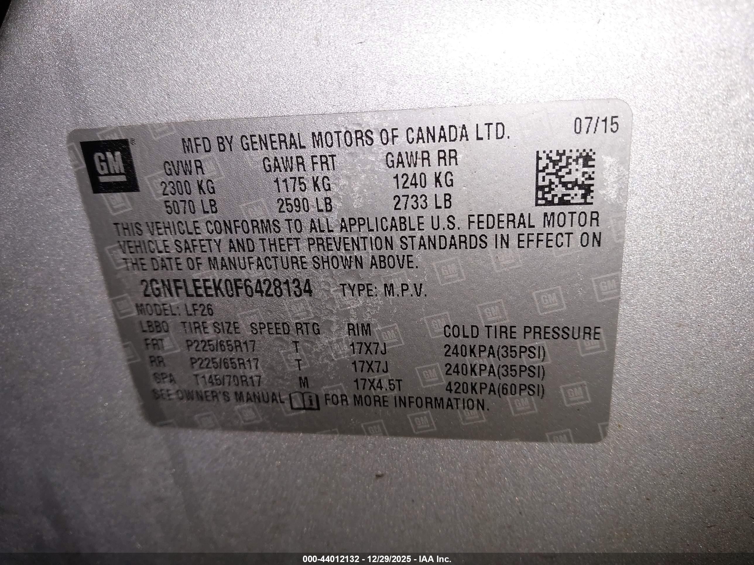 CHEVROLET EQUINOX image 9