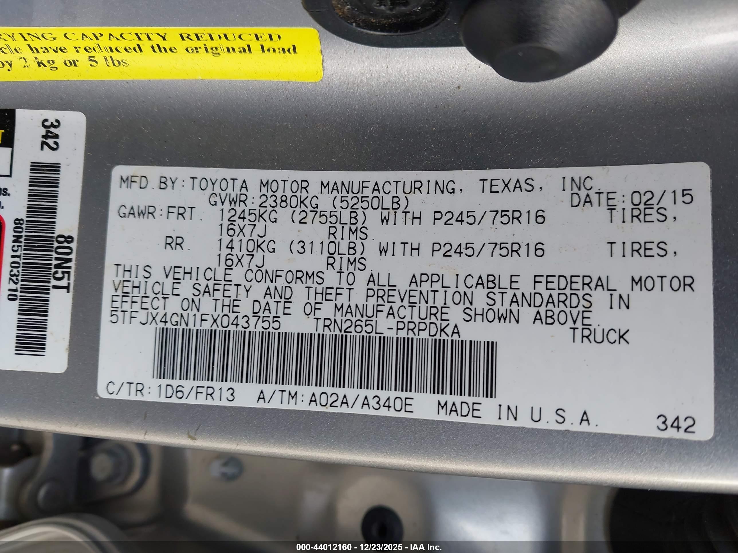 TOYOTA TACOMA image 9