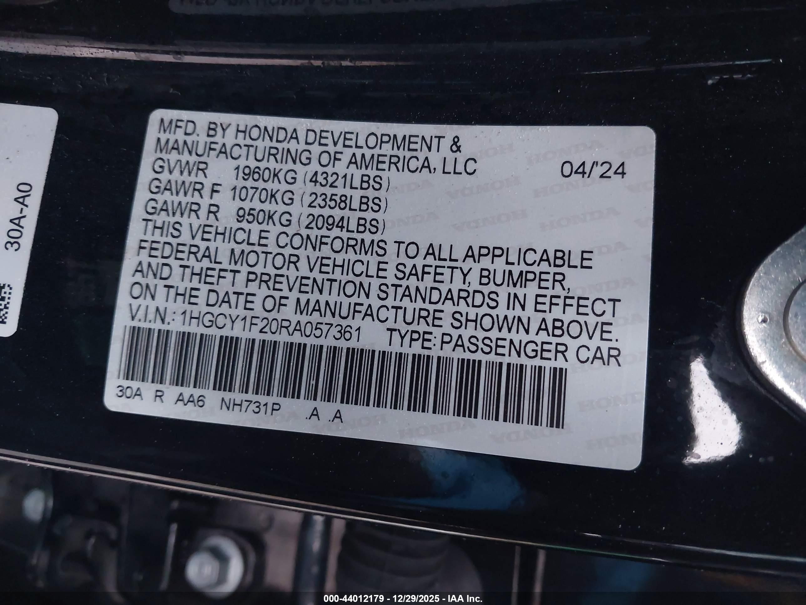 HONDA ACCORD image 9
