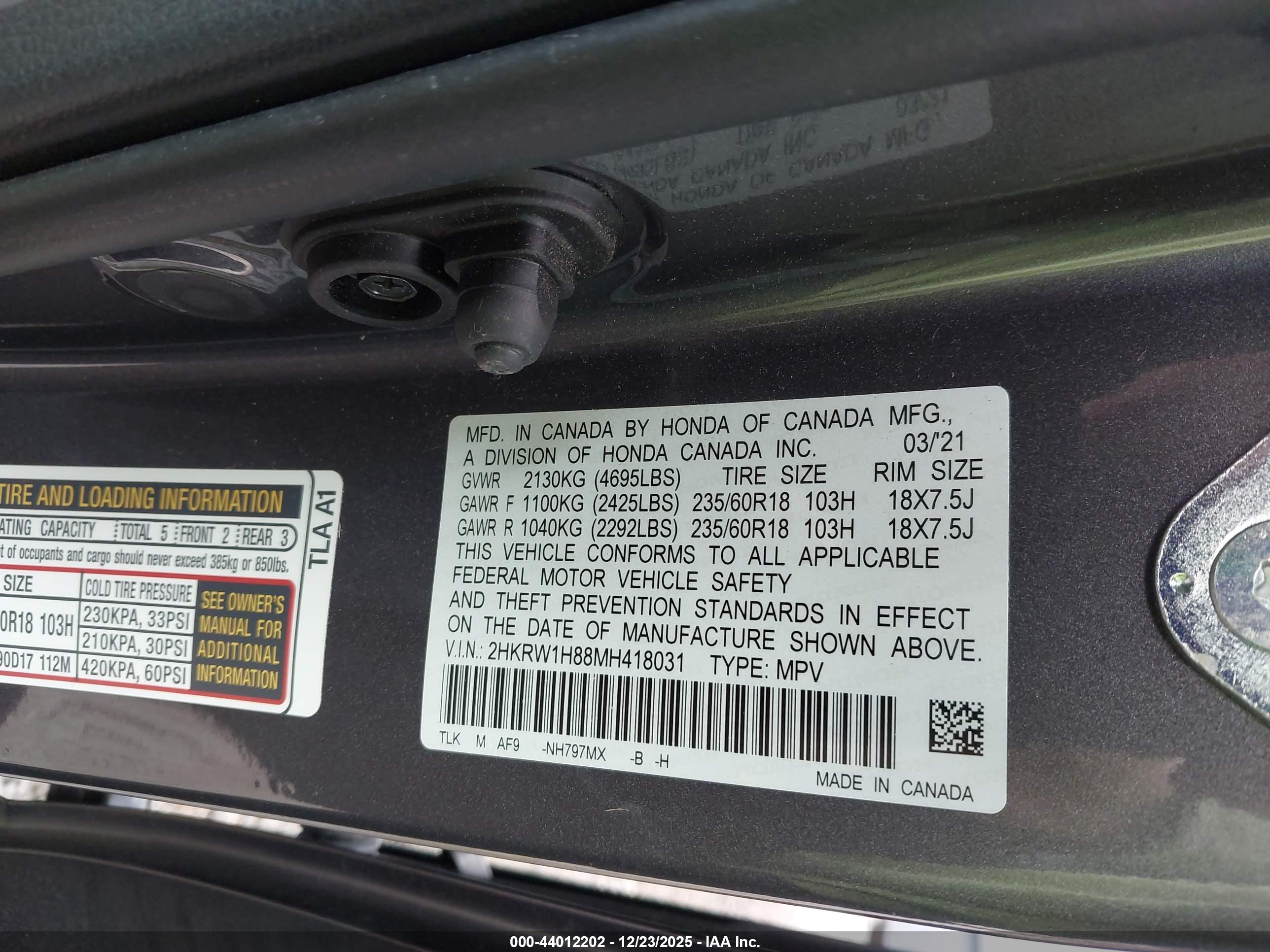 HONDA CR-V image 9