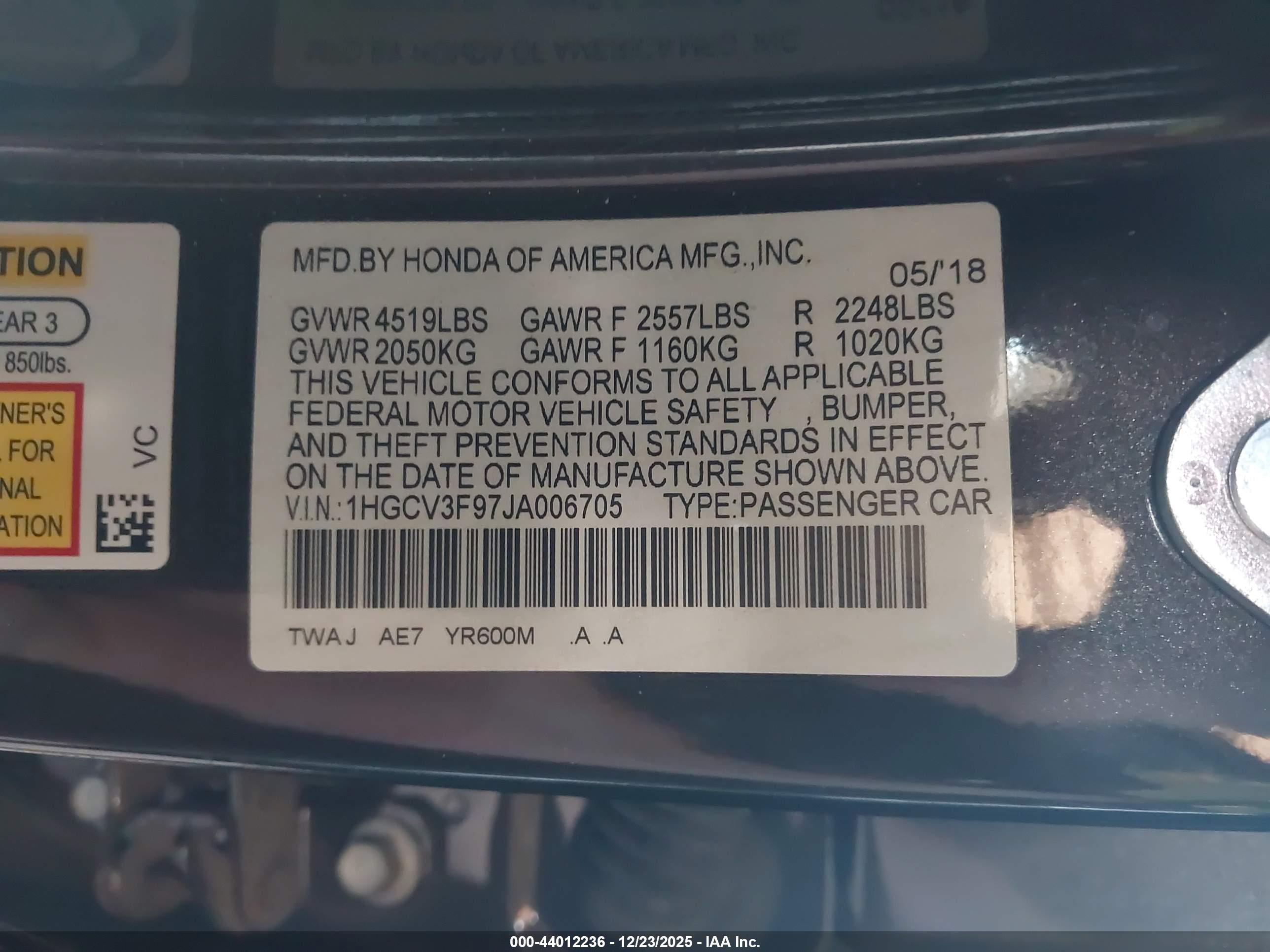 HONDA ACCORD image 9
