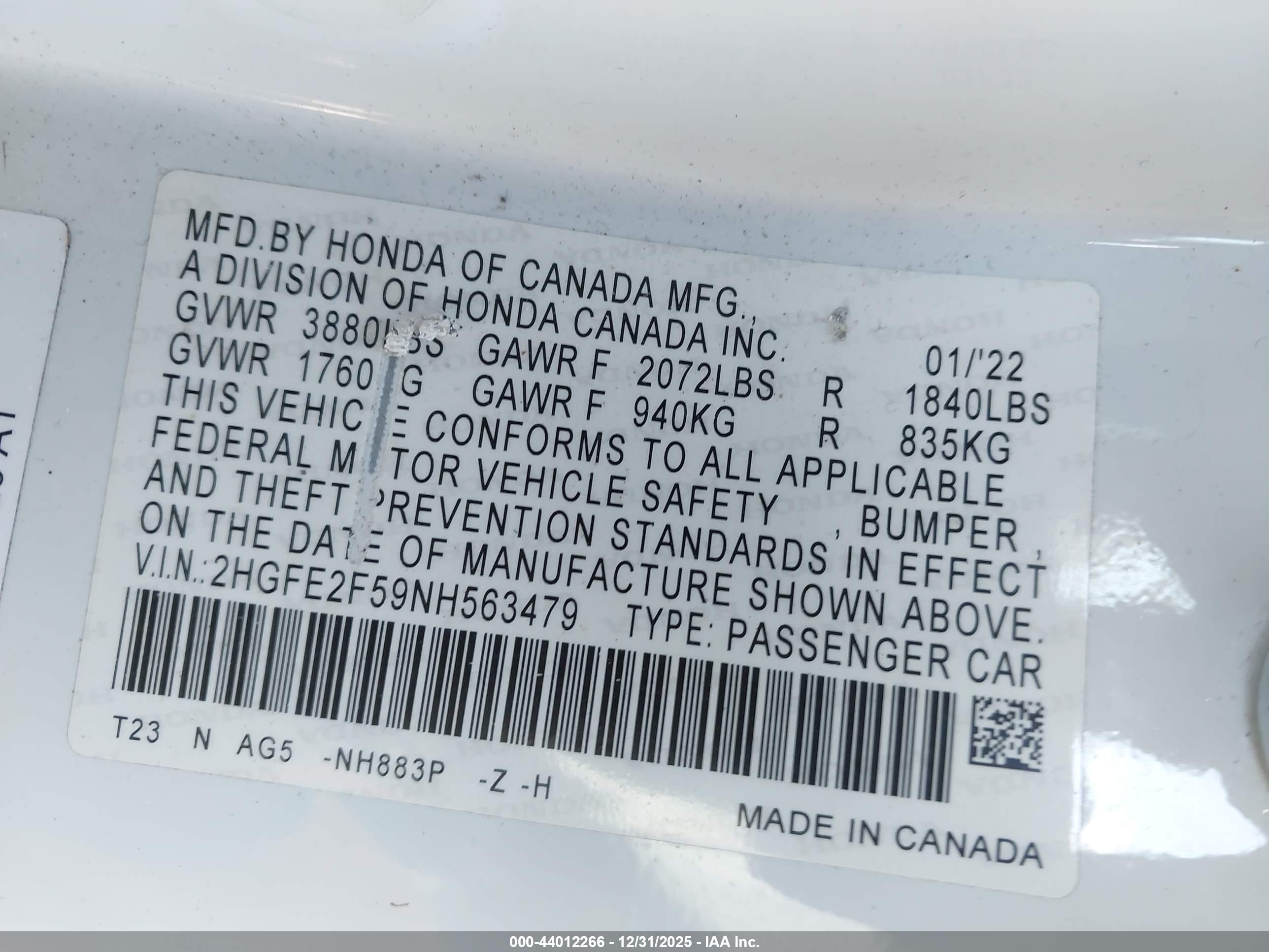 HONDA CIVIC image 9