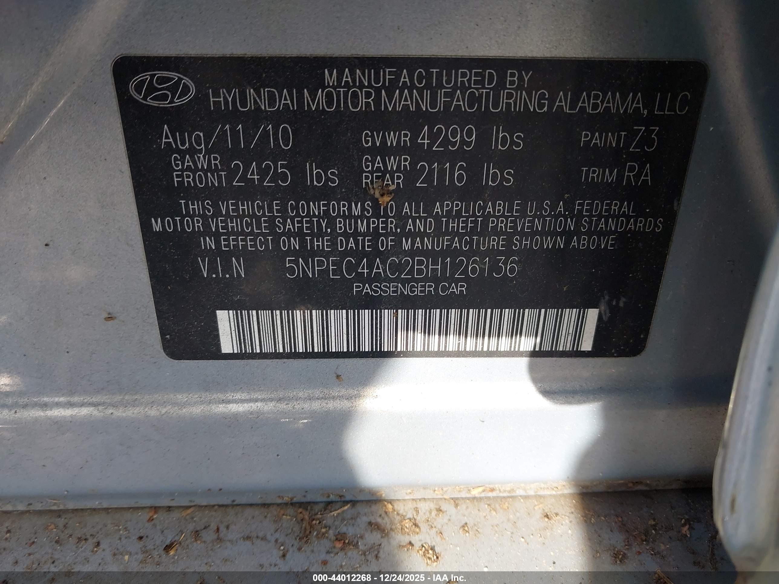 HYUNDAI SONATA image 9