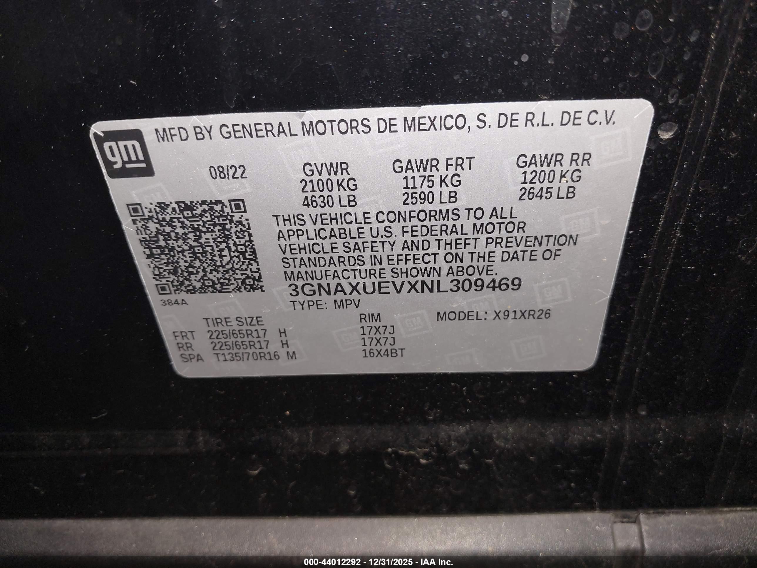 CHEVROLET EQUINOX image 9