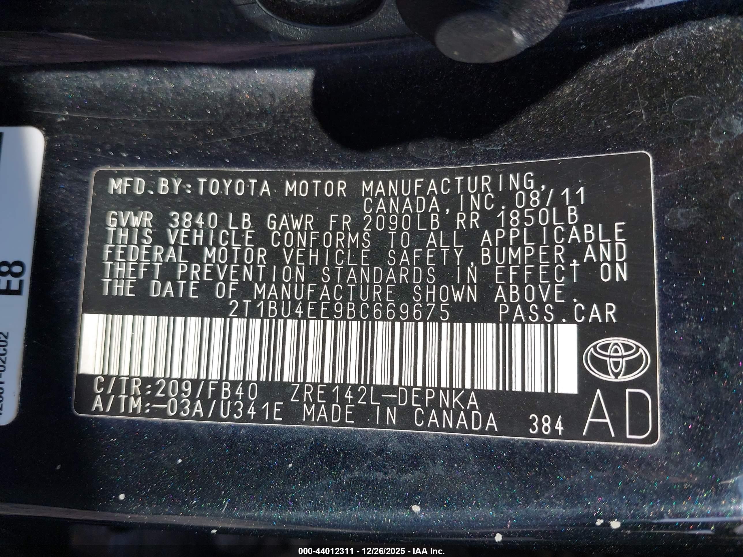 TOYOTA COROLLA image 9