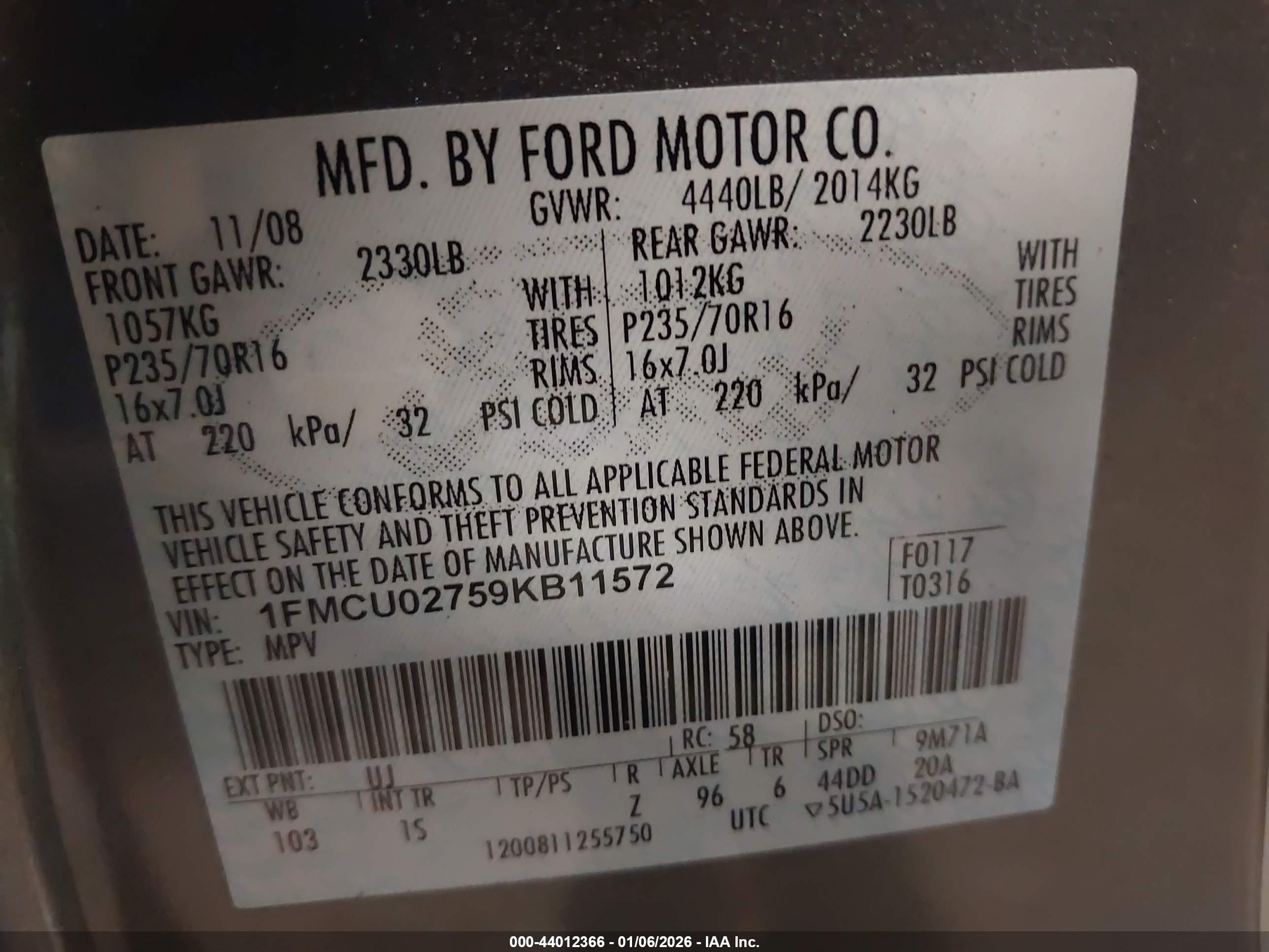 FORD ESCAPE image 9