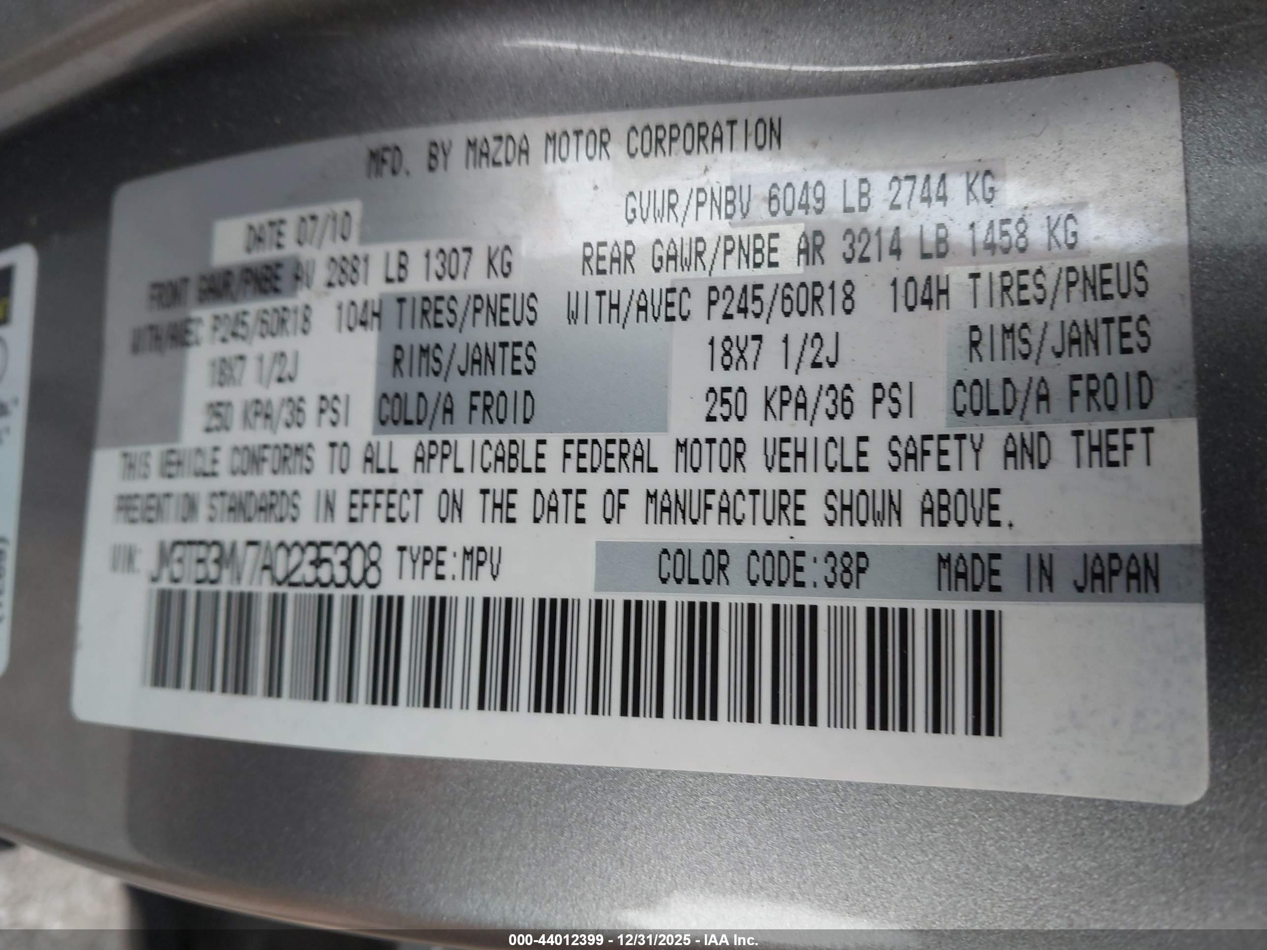 MAZDA CX-9 image 9
