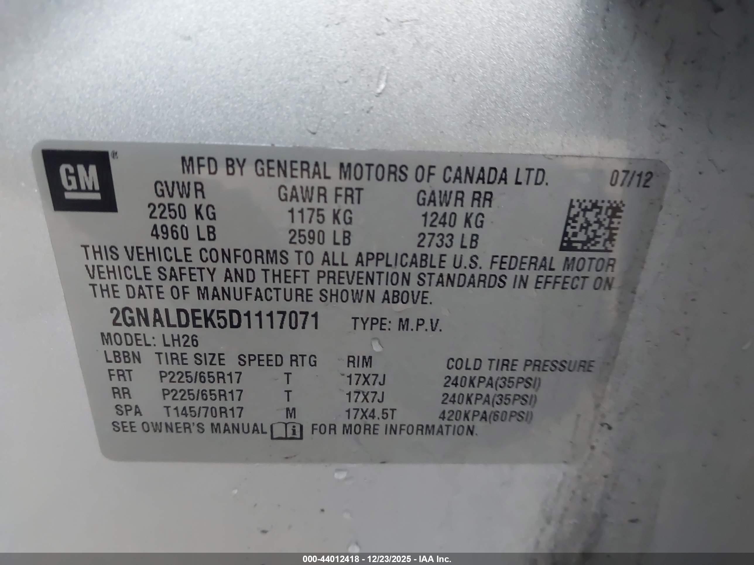 CHEVROLET EQUINOX image 9