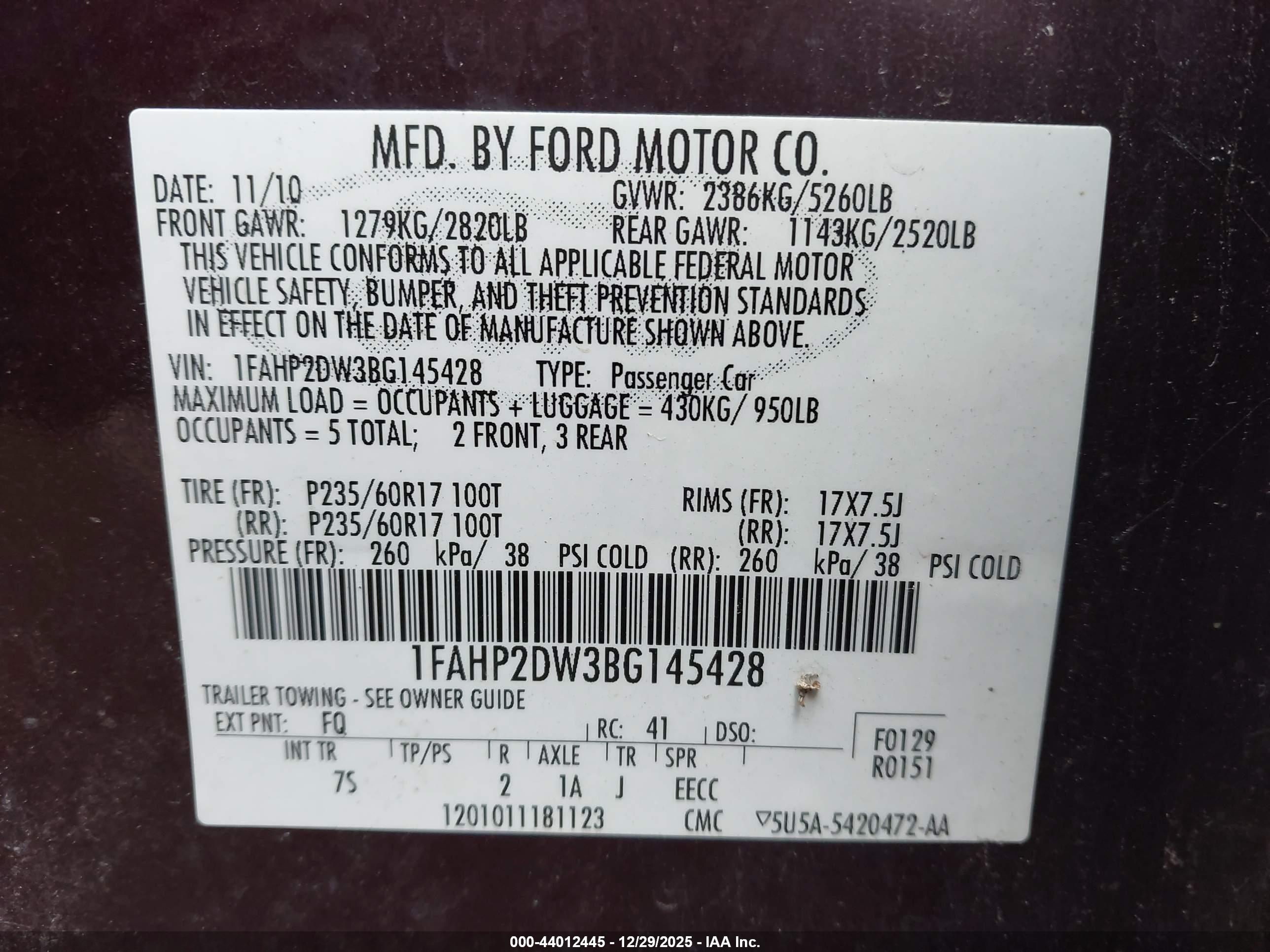 FORD TAURUS image 9