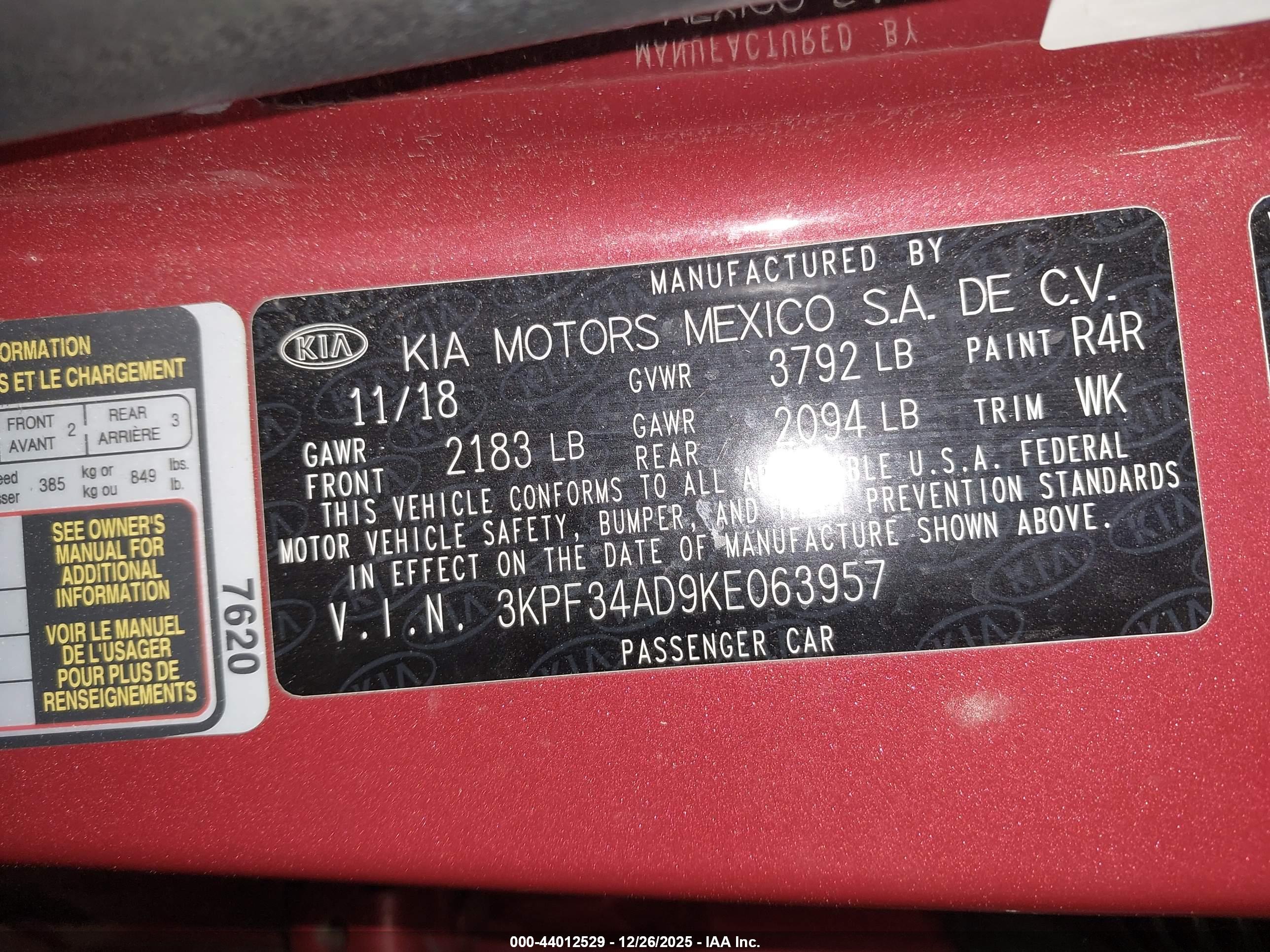 KIA FORTE image 9