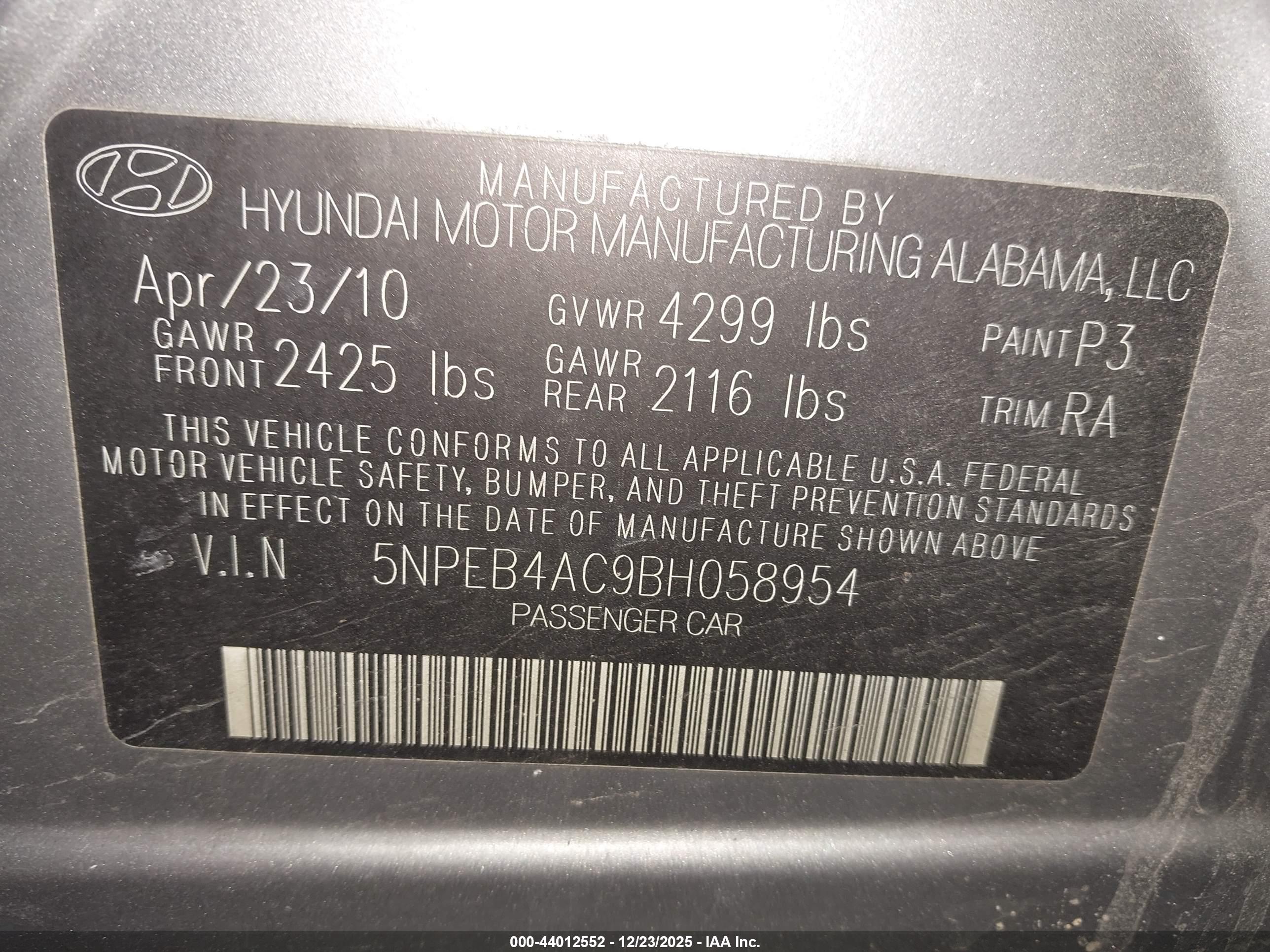 HYUNDAI SONATA image 9