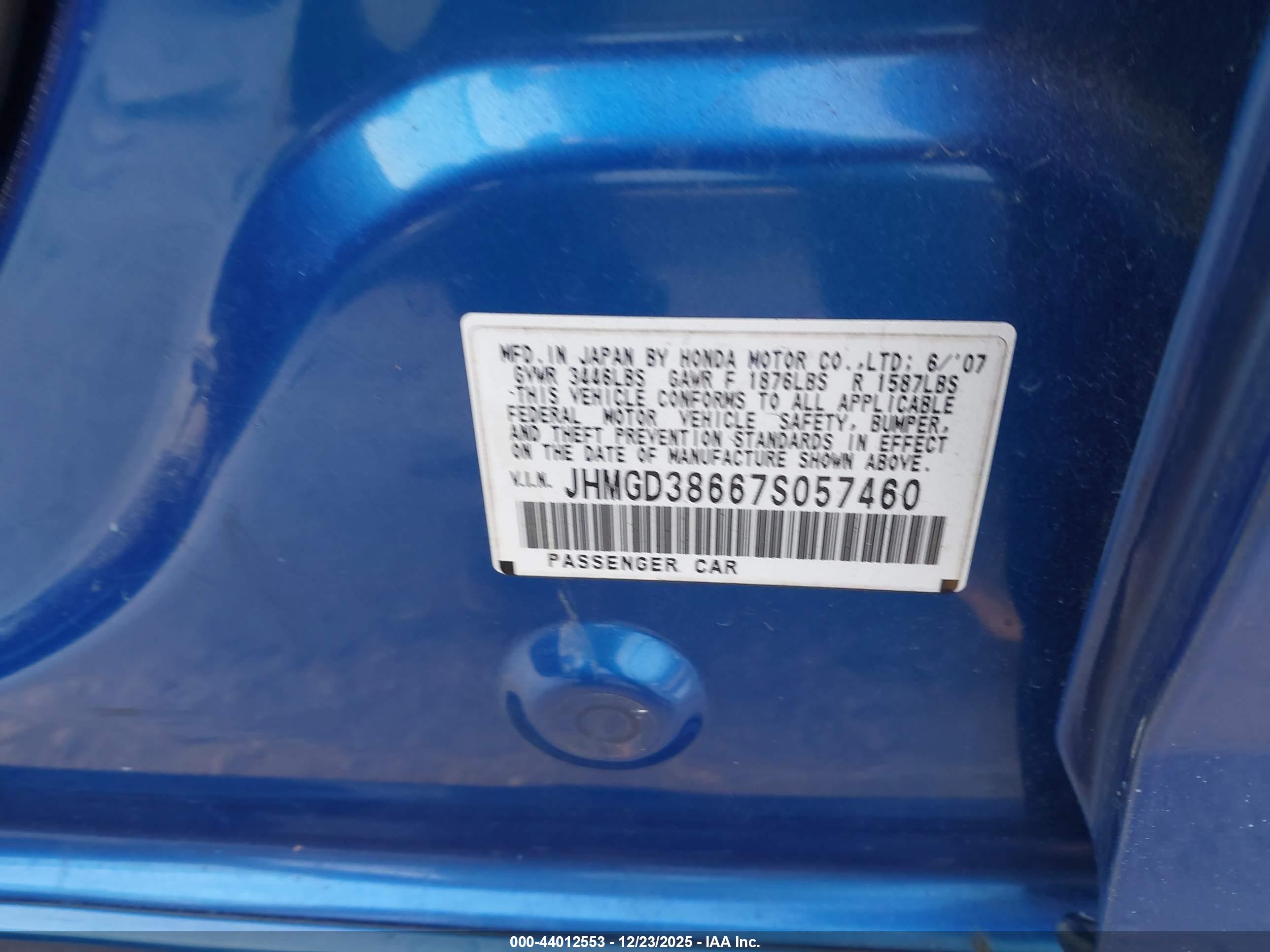 HONDA FIT image 9