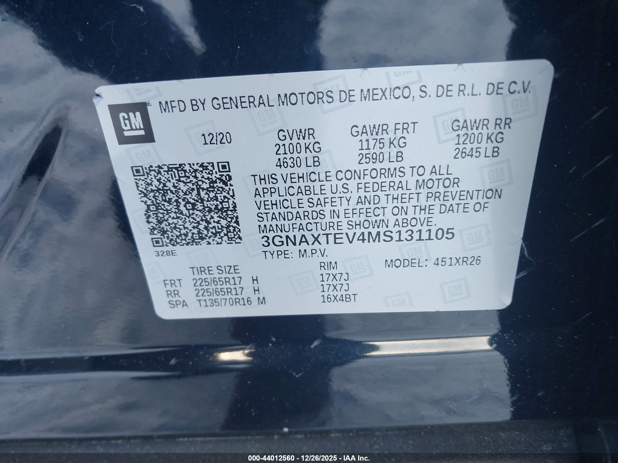 CHEVROLET EQUINOX image 9