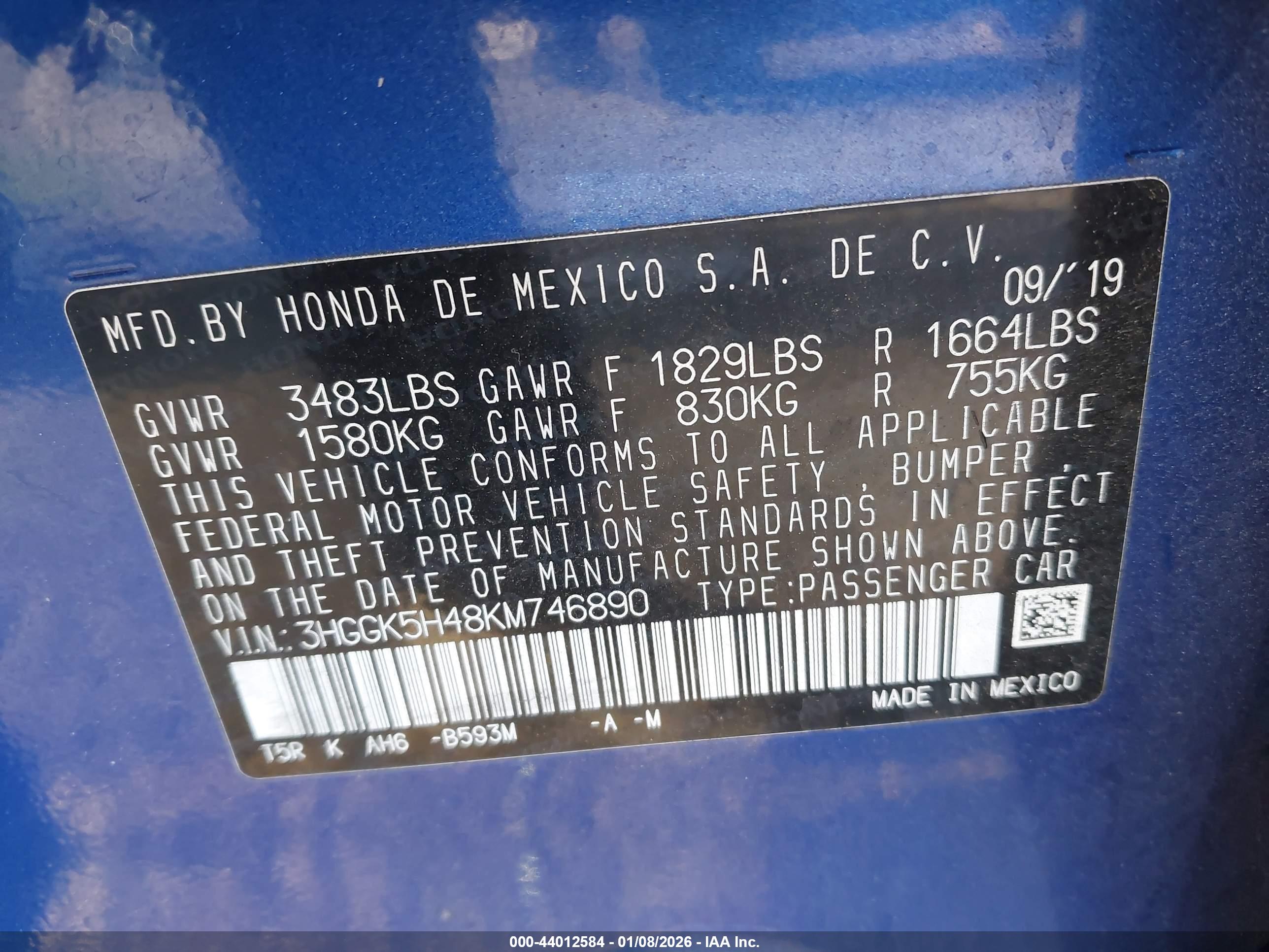 HONDA FIT image 9