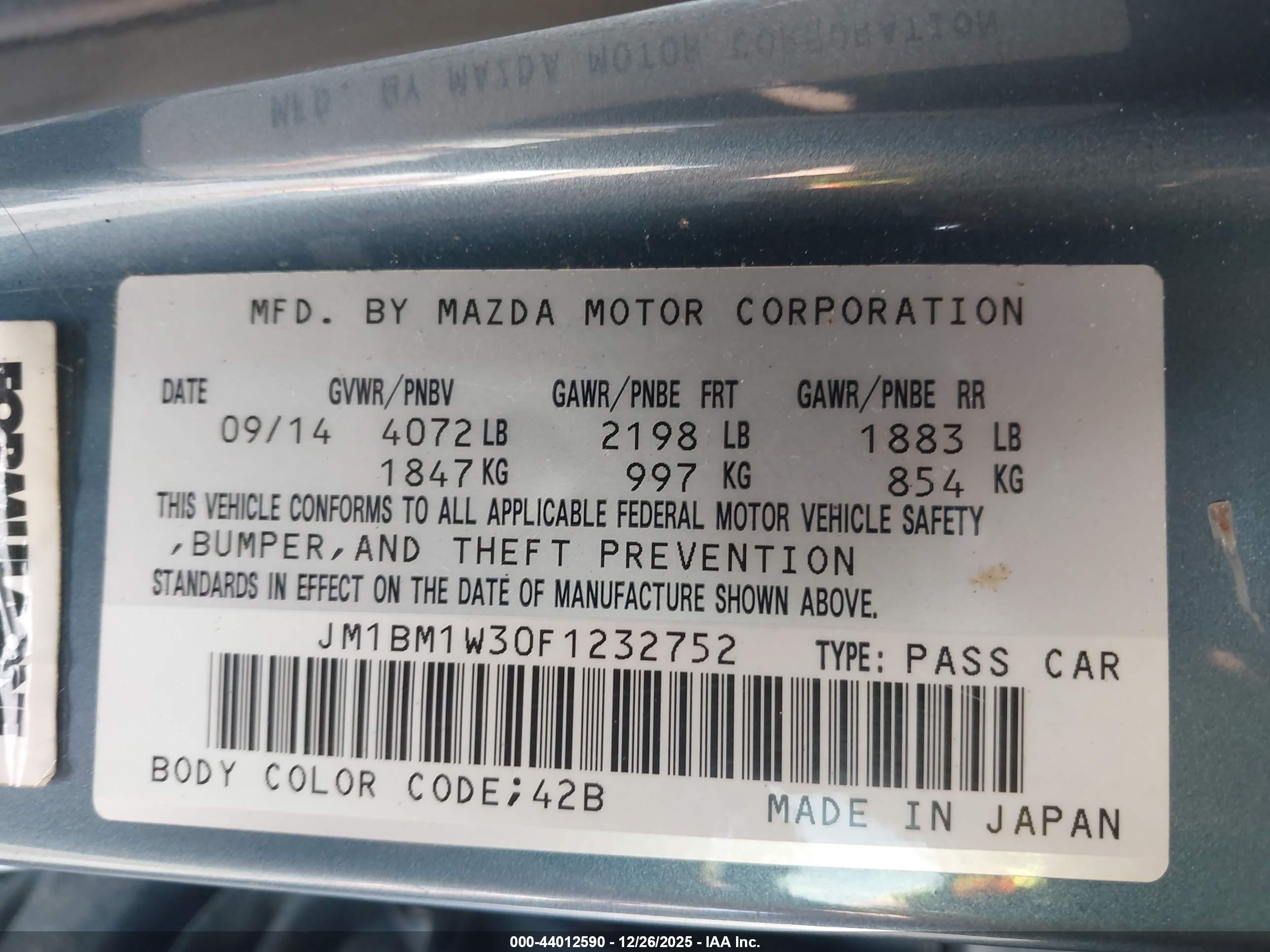 MAZDA MAZDA3 image 9