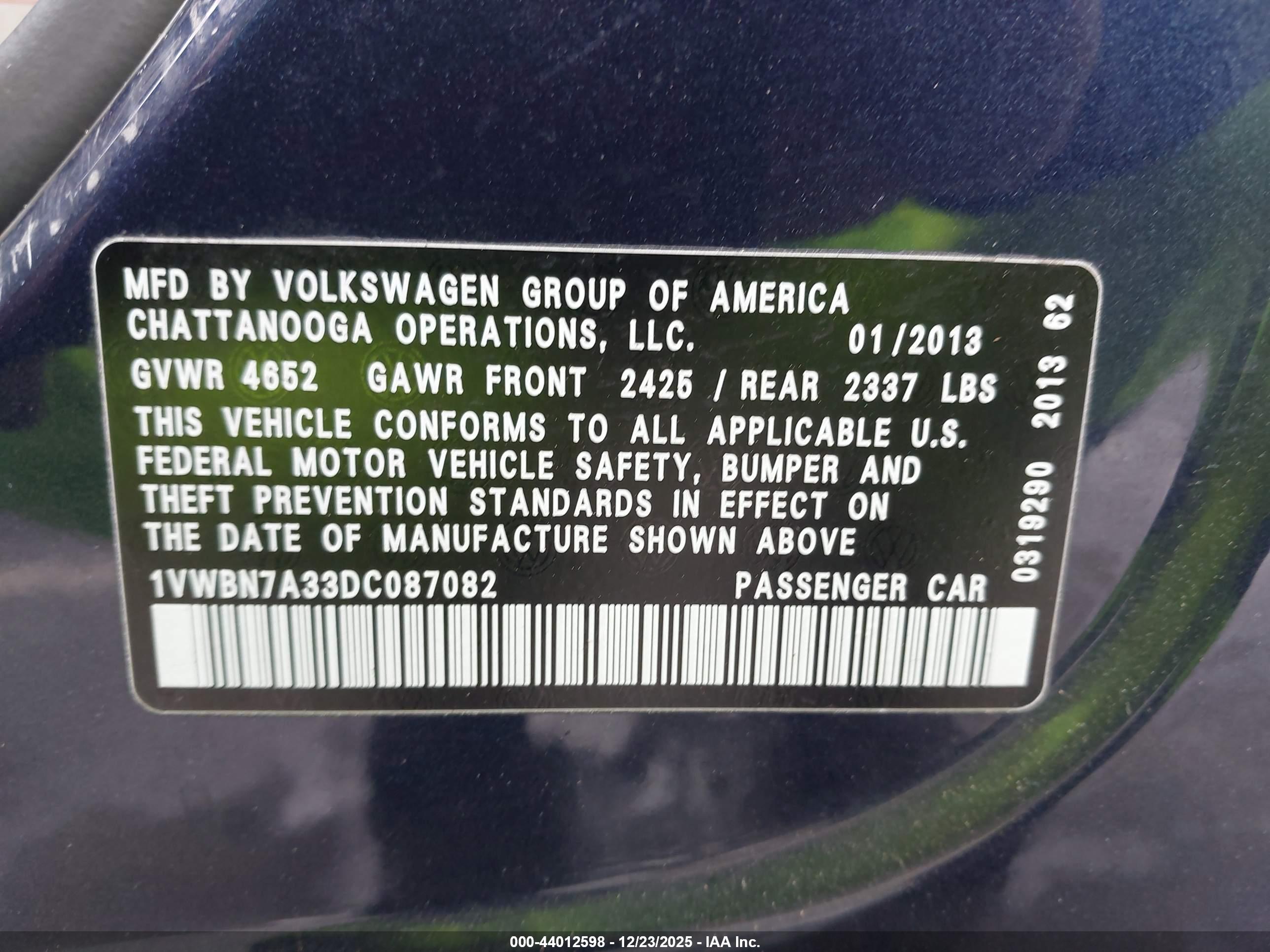 VOLKSWAGEN PASSAT image 9
