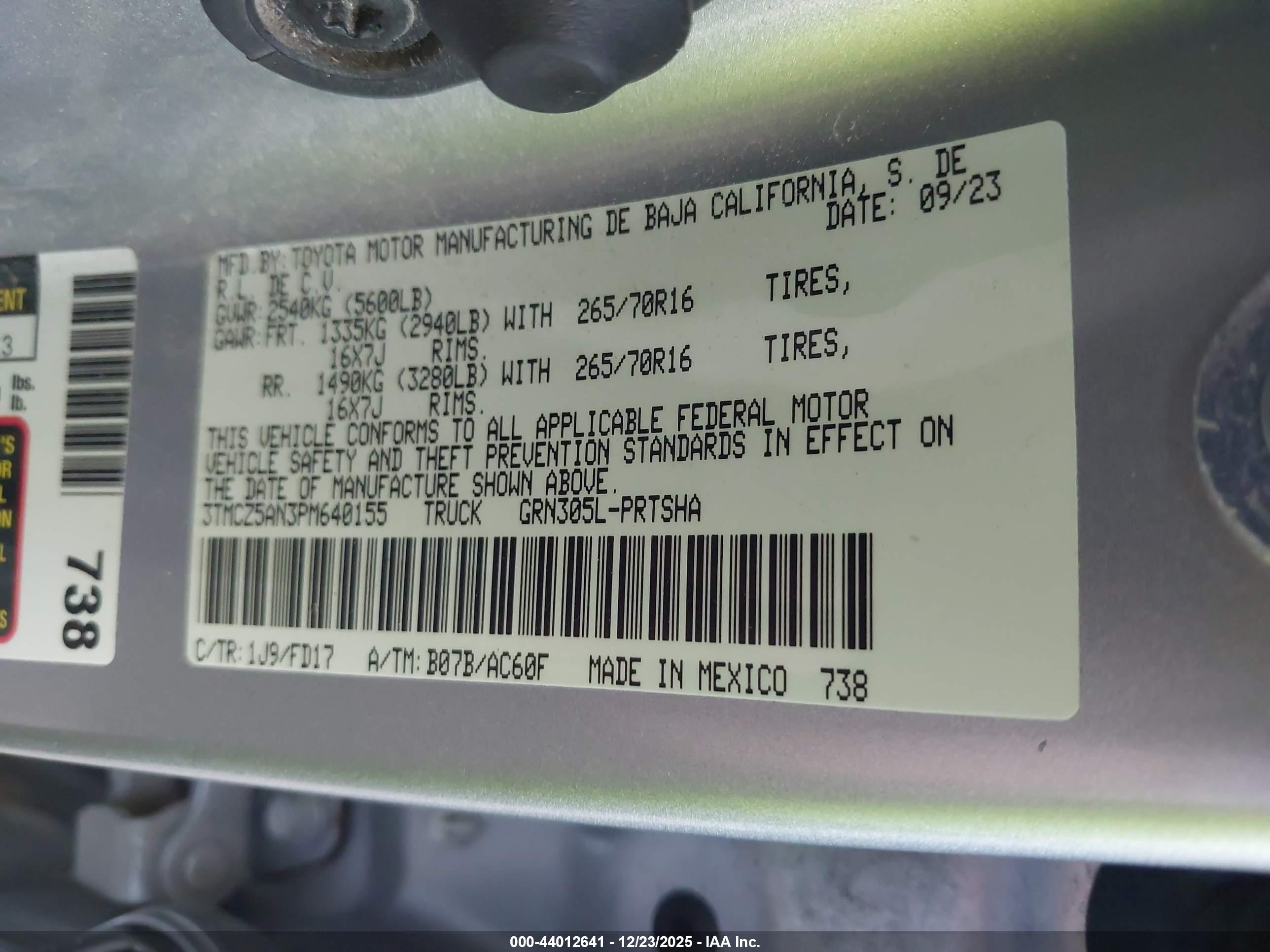 TOYOTA TACOMA image 9