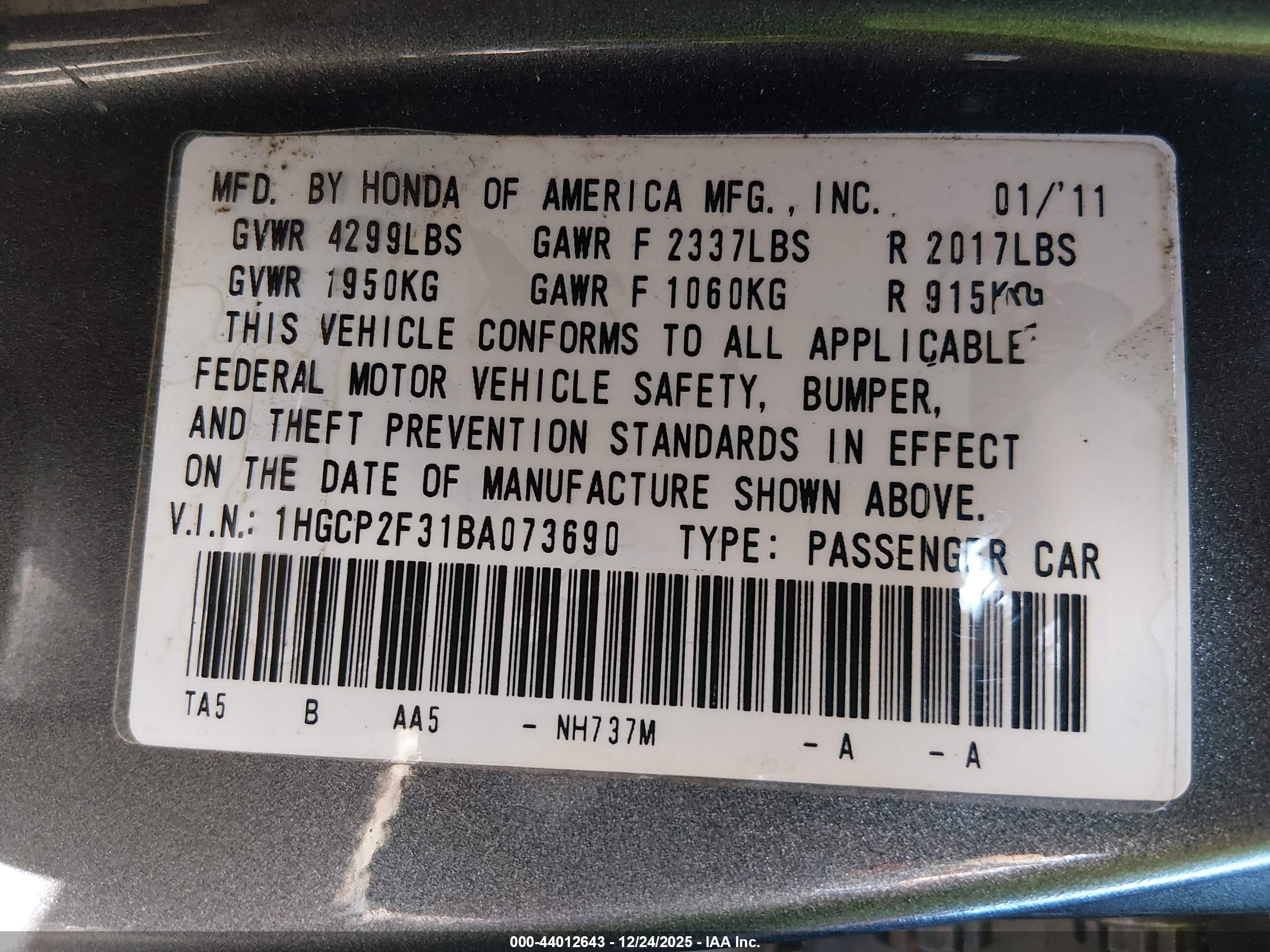 HONDA ACCORD image 9