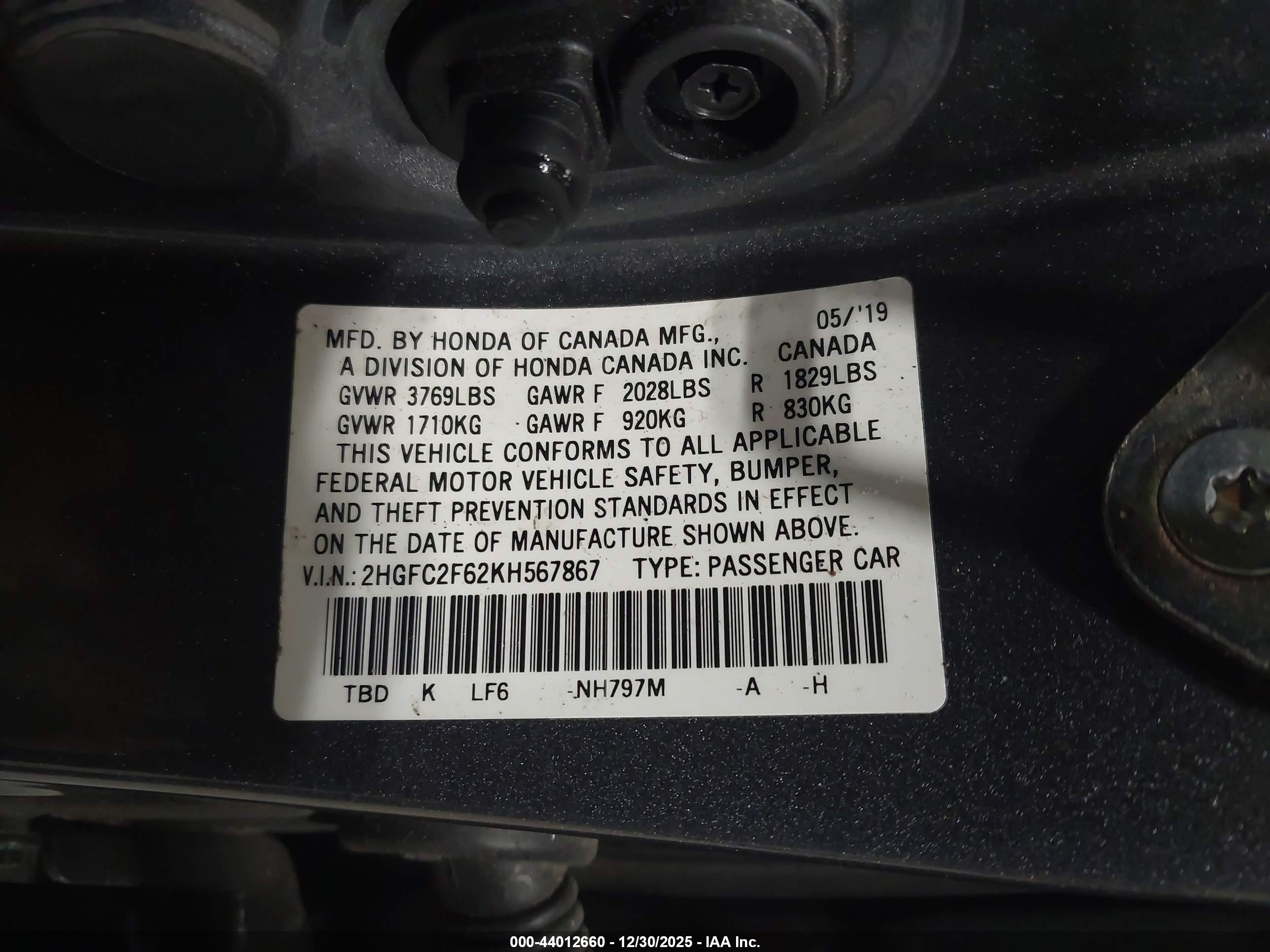 HONDA CIVIC image 9
