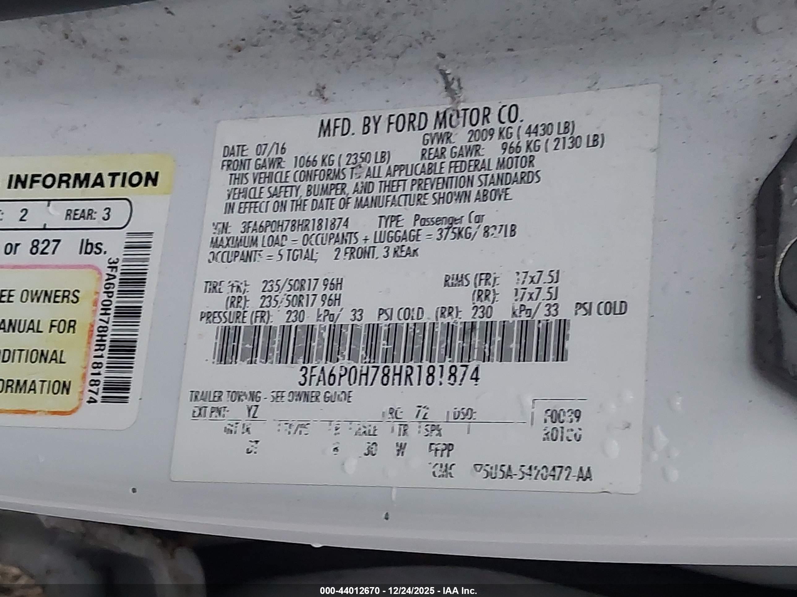 FORD FUSION image 9