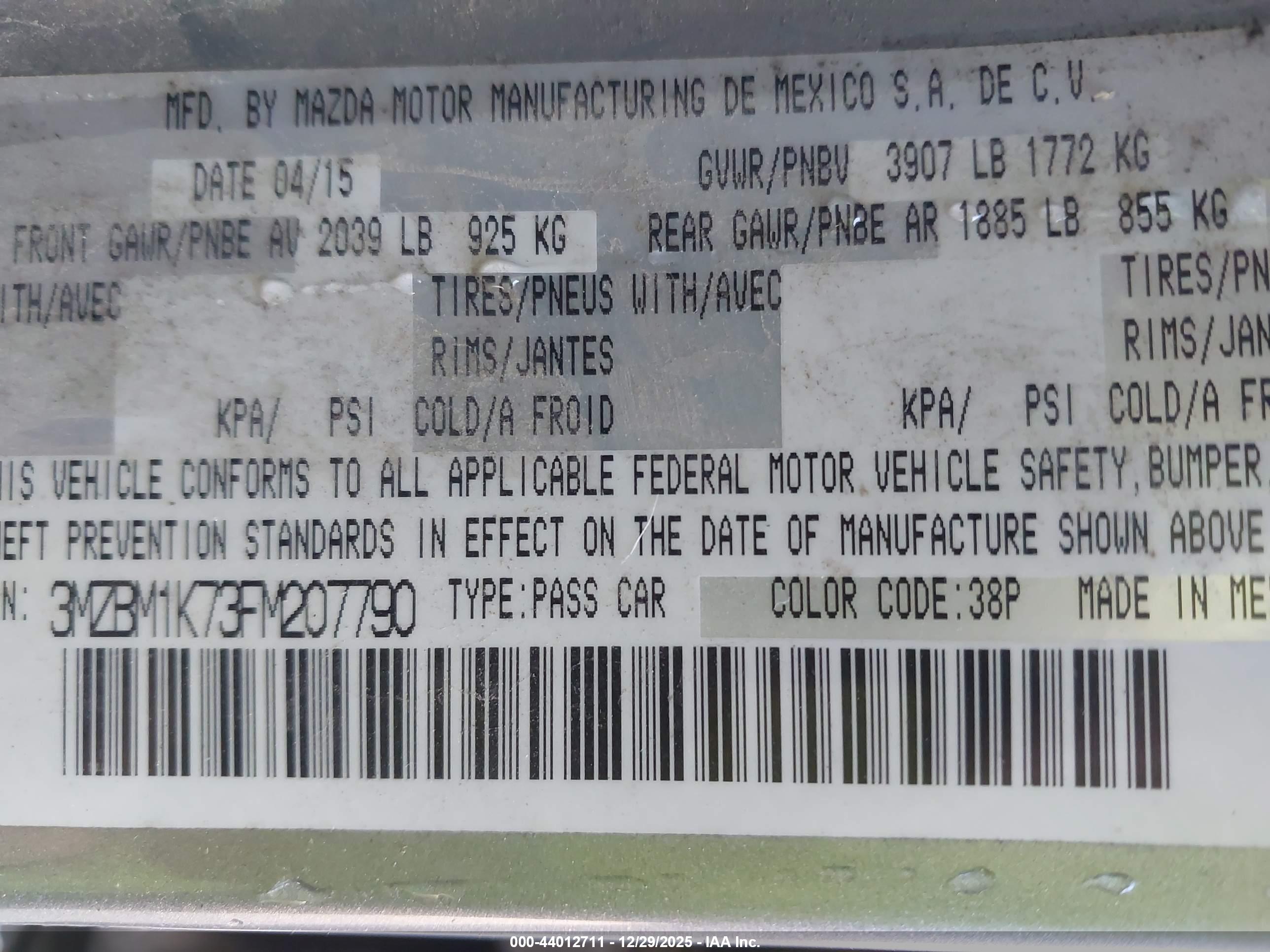MAZDA MAZDA3 image 9