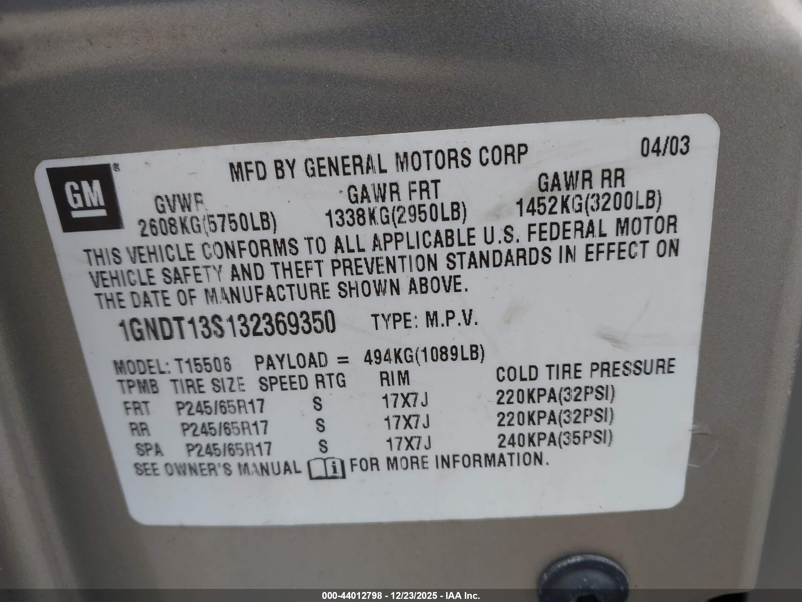 CHEVROLET TRAILBLAZER image 9