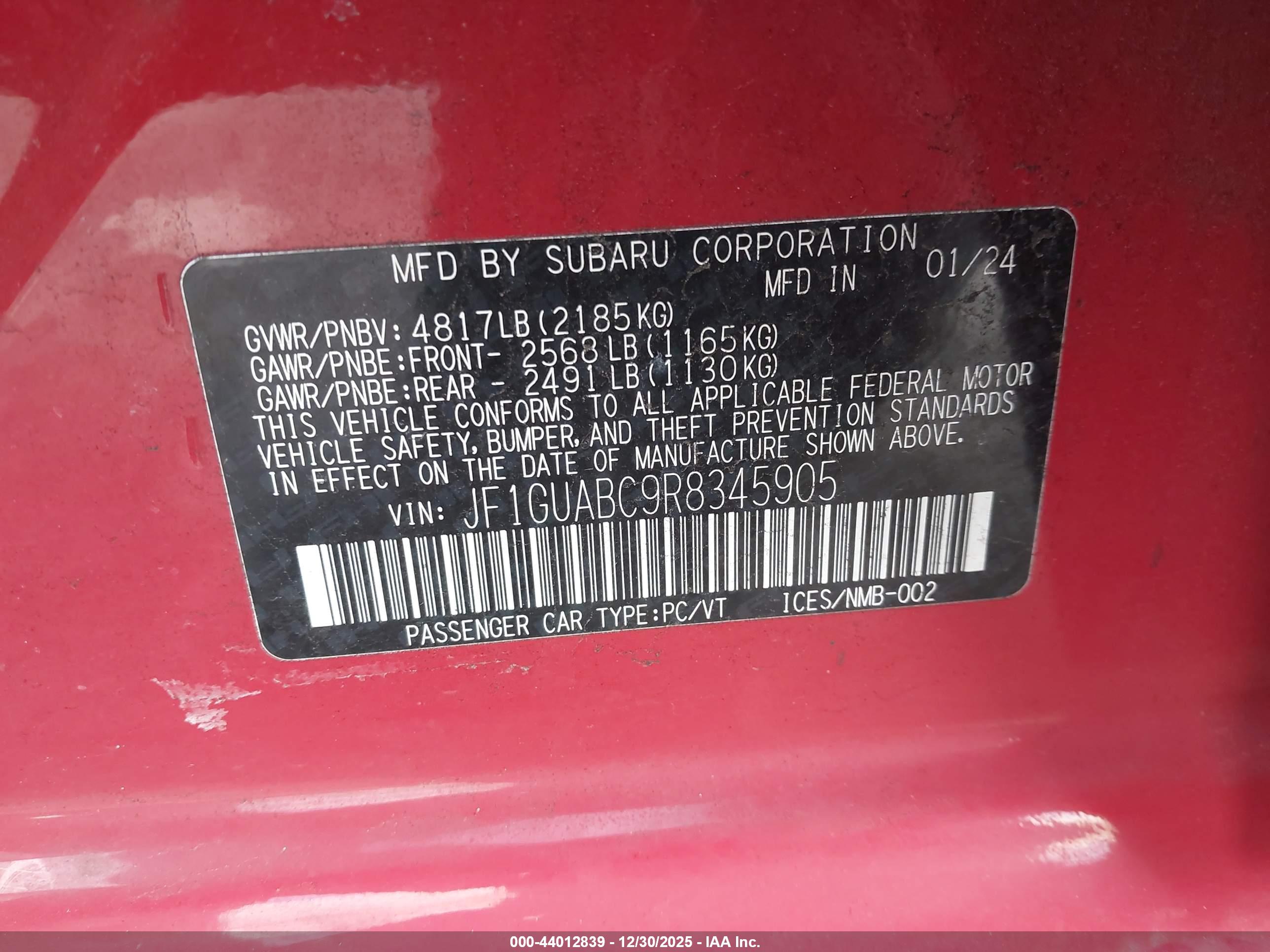 SUBARU IMPREZA image 9