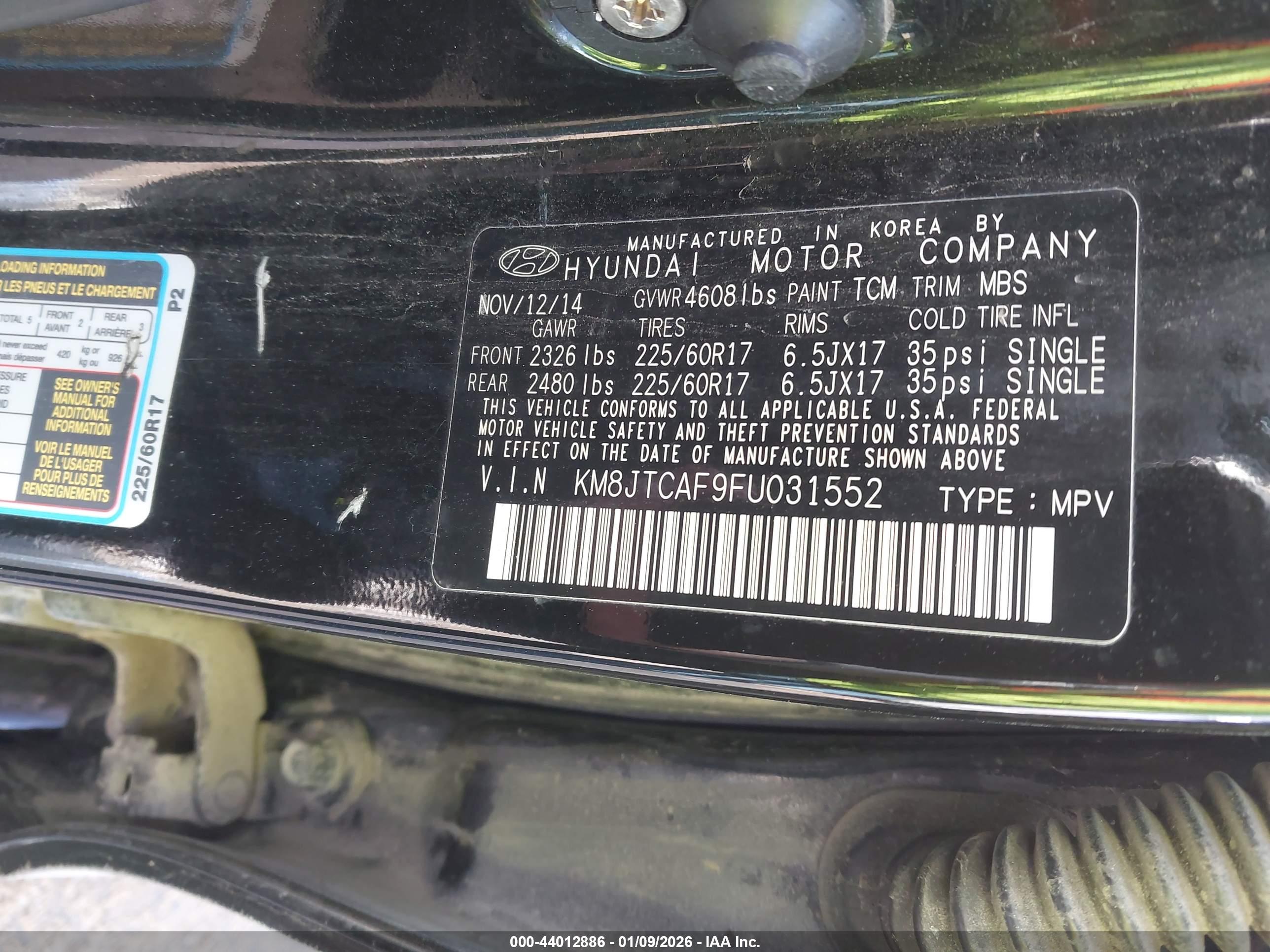 HYUNDAI TUCSON image 9