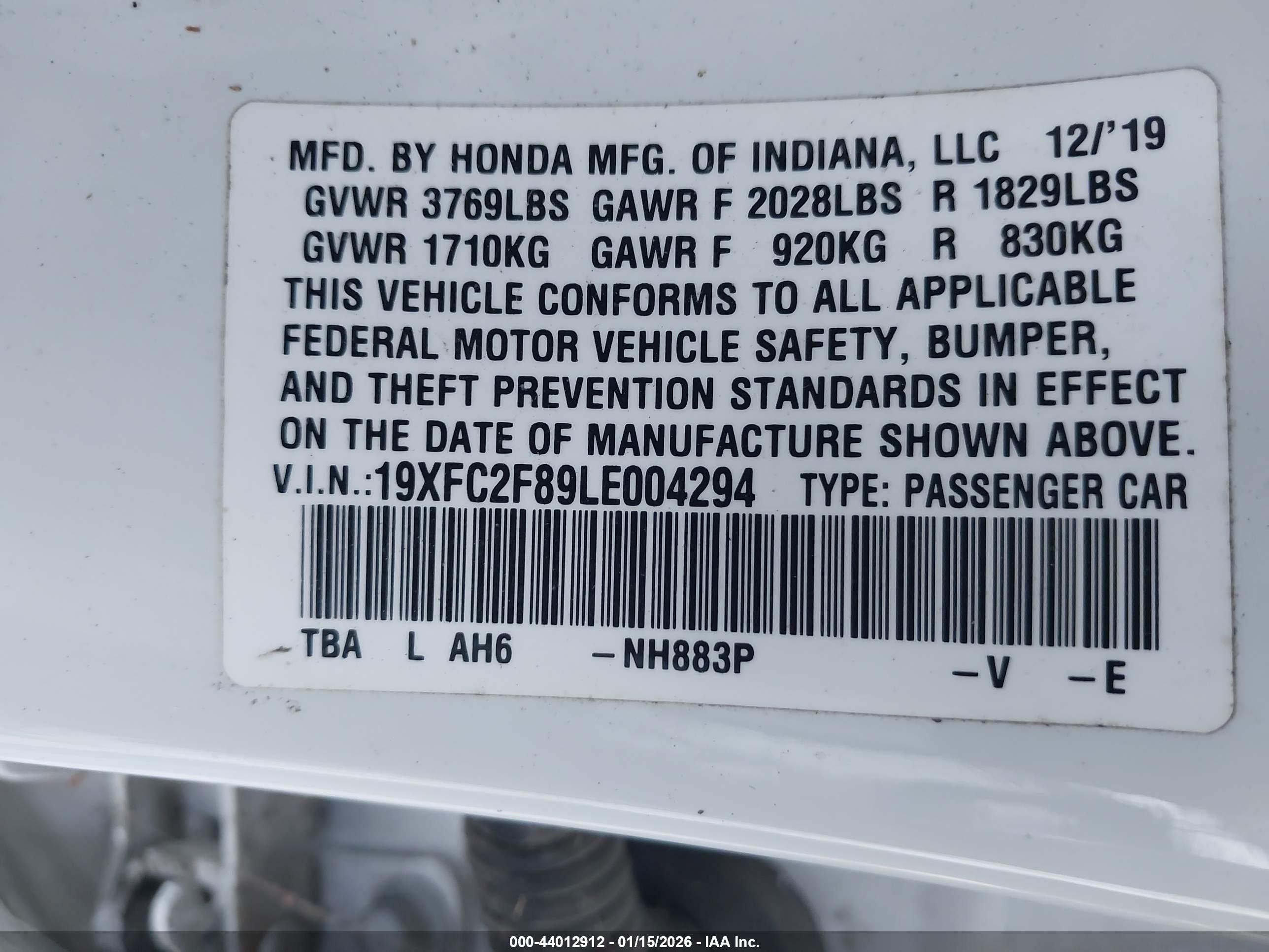 HONDA CIVIC image 9