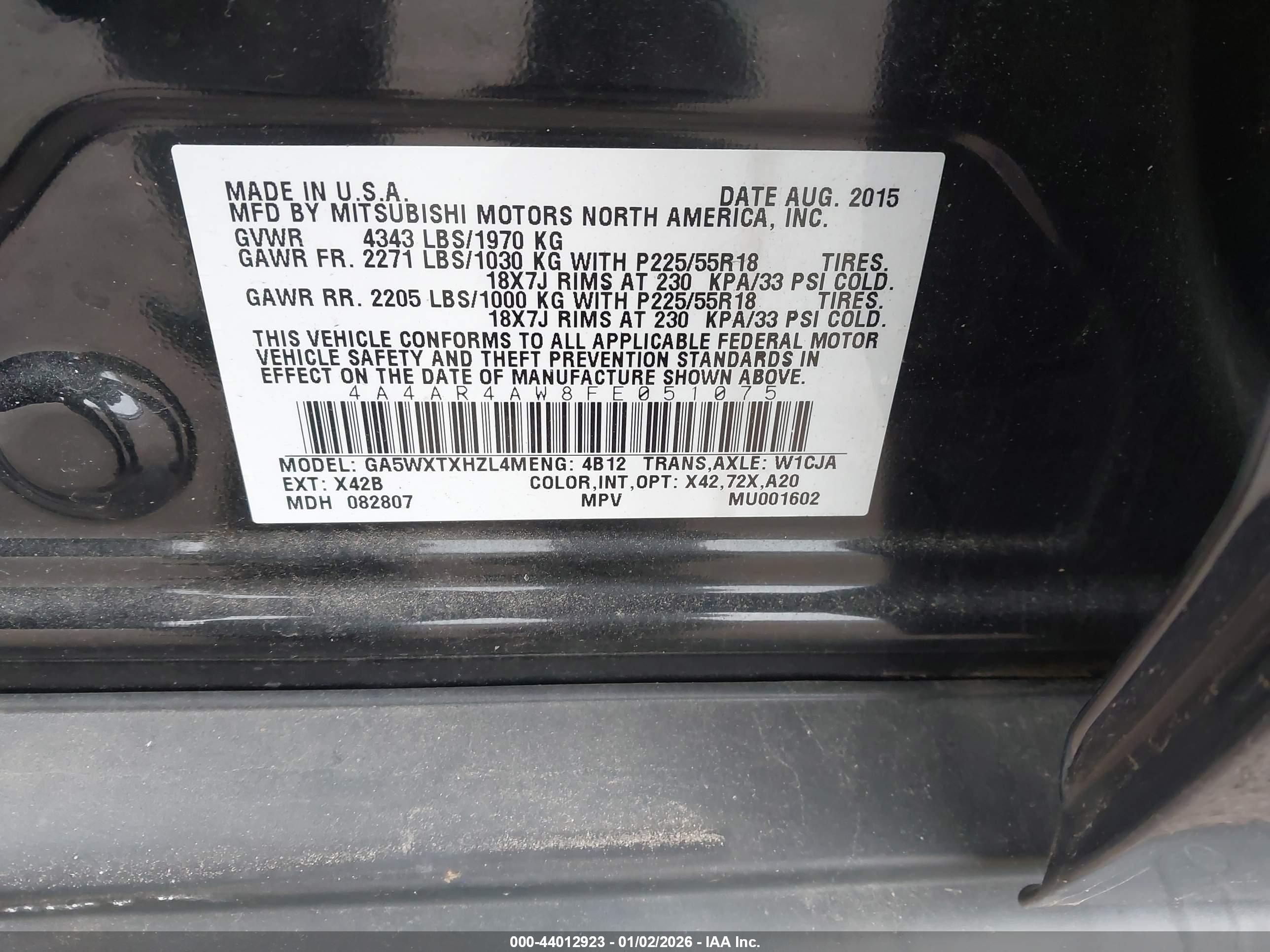 MITSUBISHI OUTLANDER image 9
