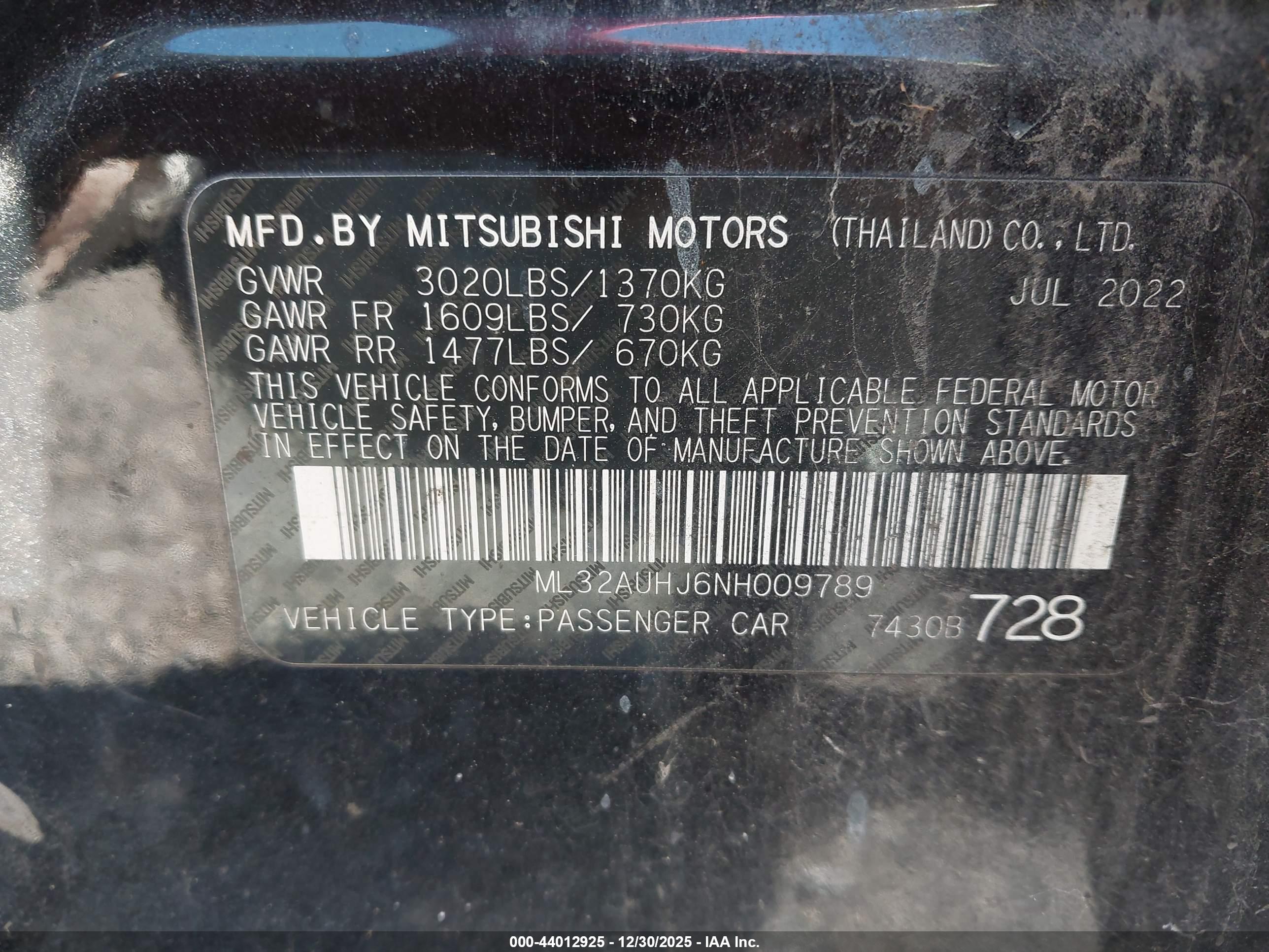 MITSUBISHI MIRAGE image 9