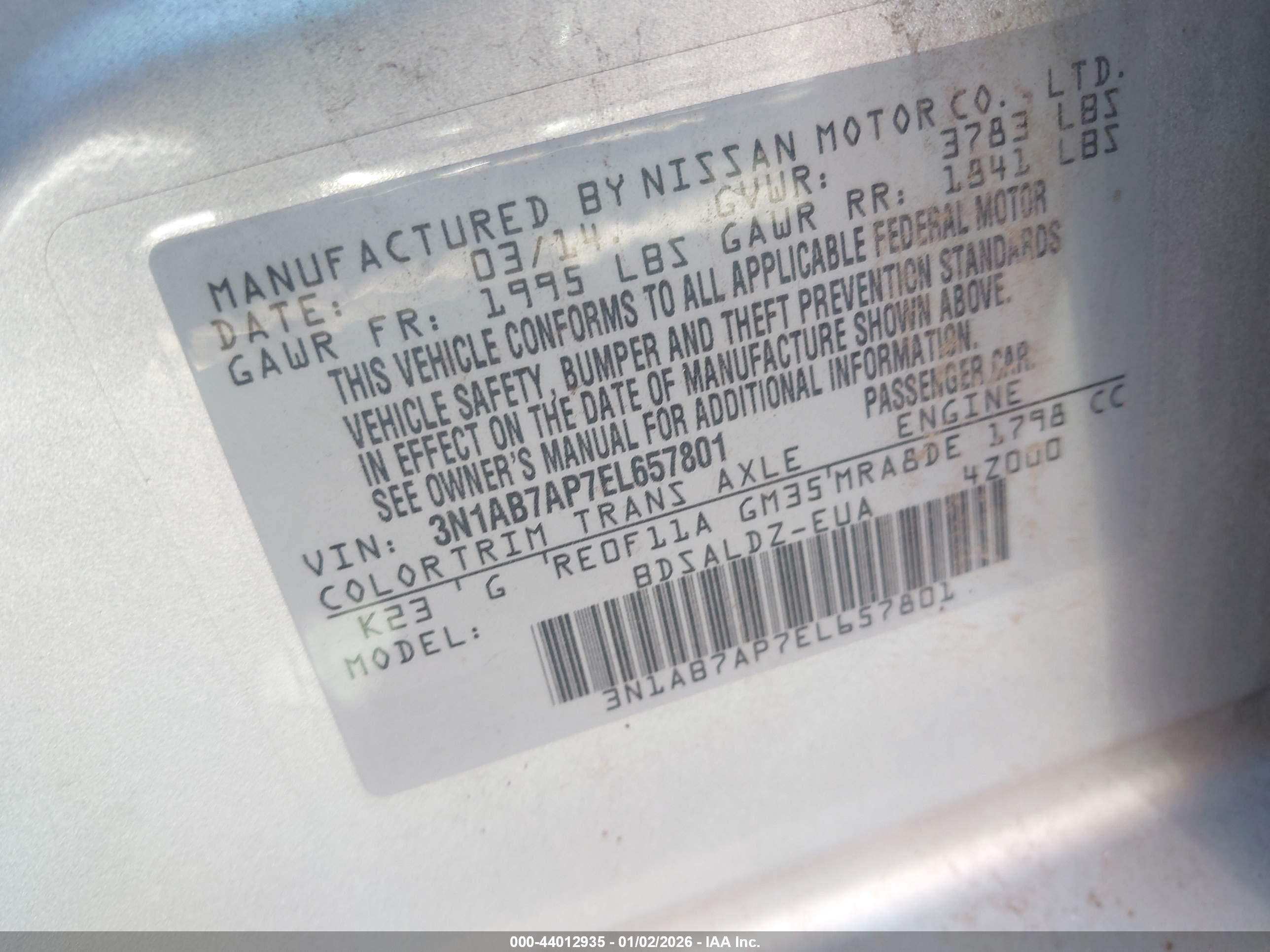 NISSAN SENTRA image 9