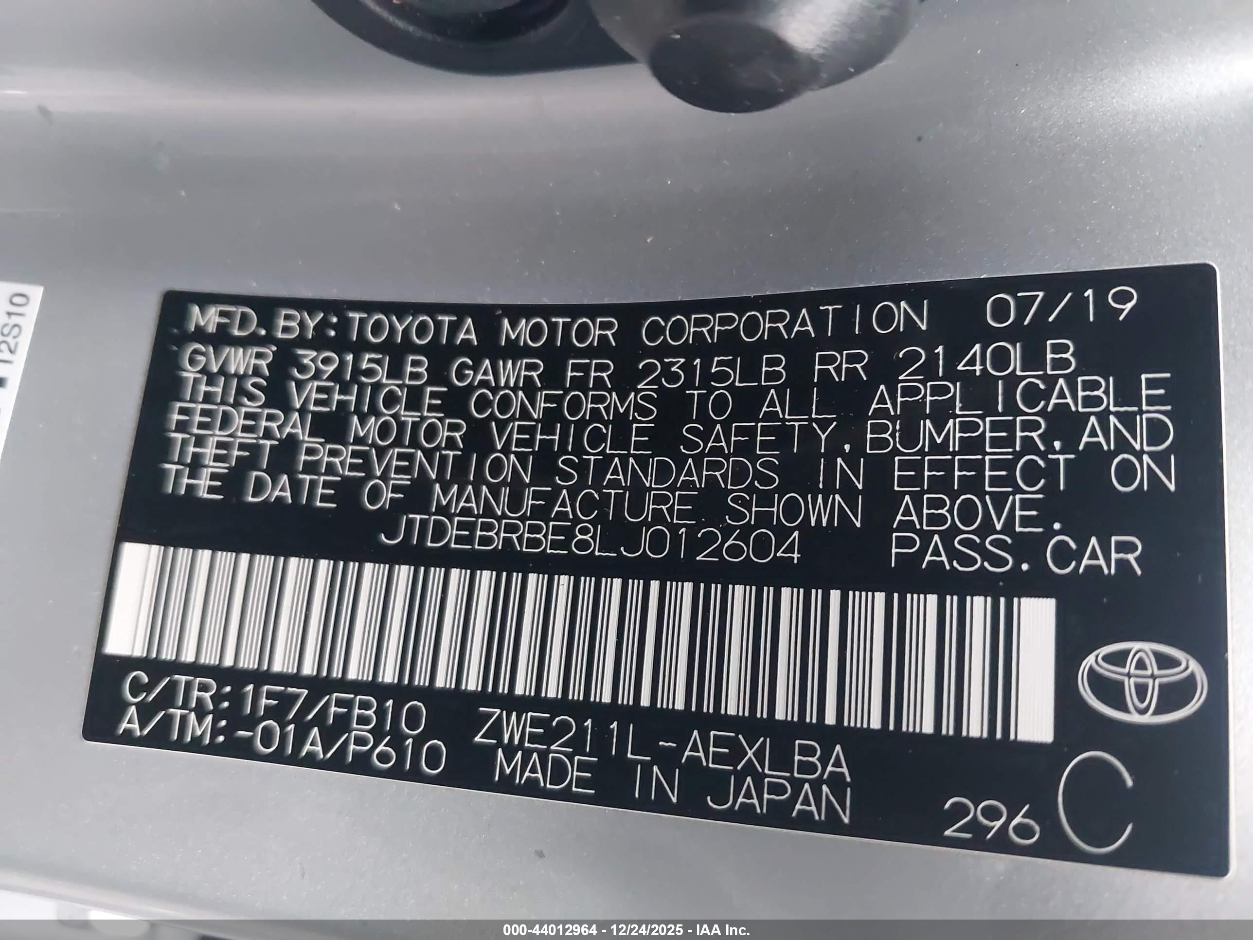 TOYOTA COROLLA image 9