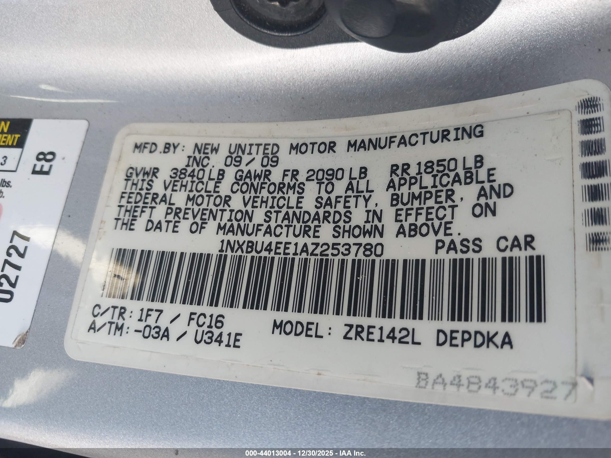 TOYOTA COROLLA image 9